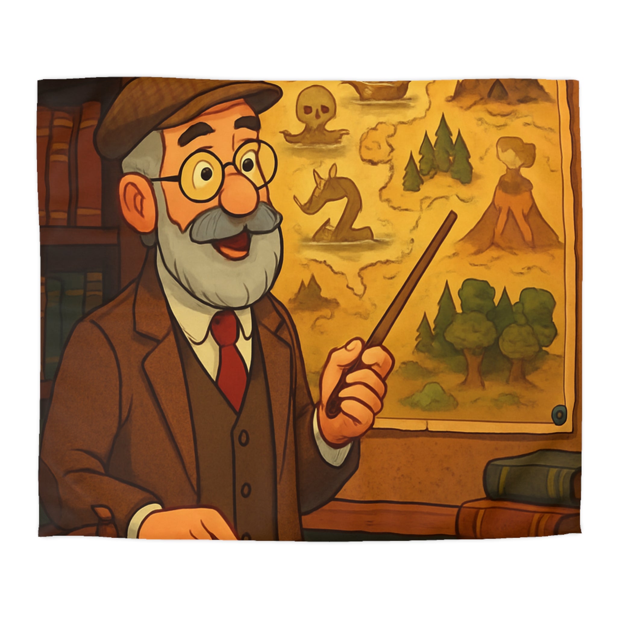 Housse de Couette Microfibre Illustration Unique Design Moderne Décoration Intérieure Raffinée