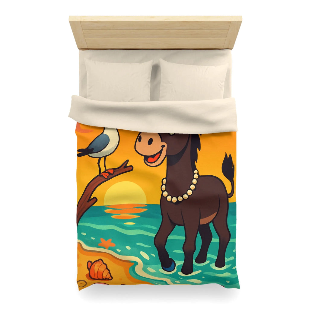 Housse de Couette Microfibre Art Graphique Contemporain Style Décoratif Chambre Tendance