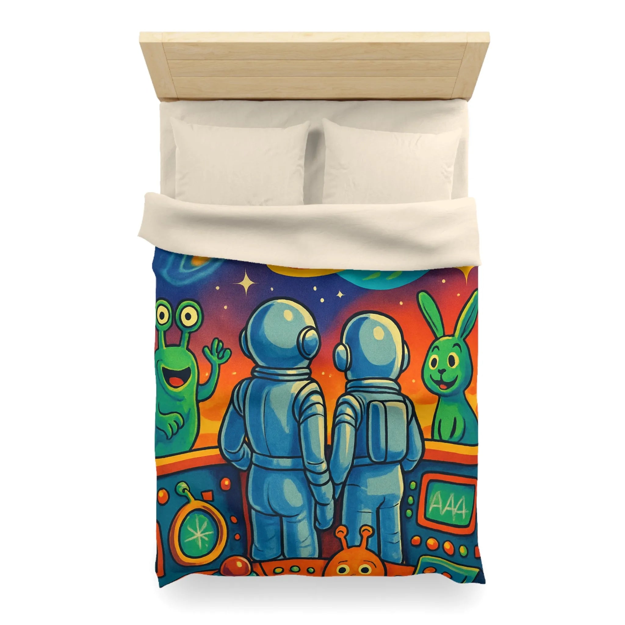 Housse de Couette Microfibre Création Artistique Moderne Design Exclusif Décoration Chambre