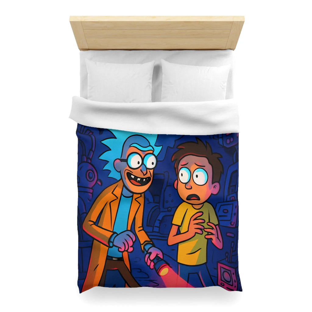 Housse de Couette Microfibre Art Graphique Contemporain Style Décoratif Chambre Tendance