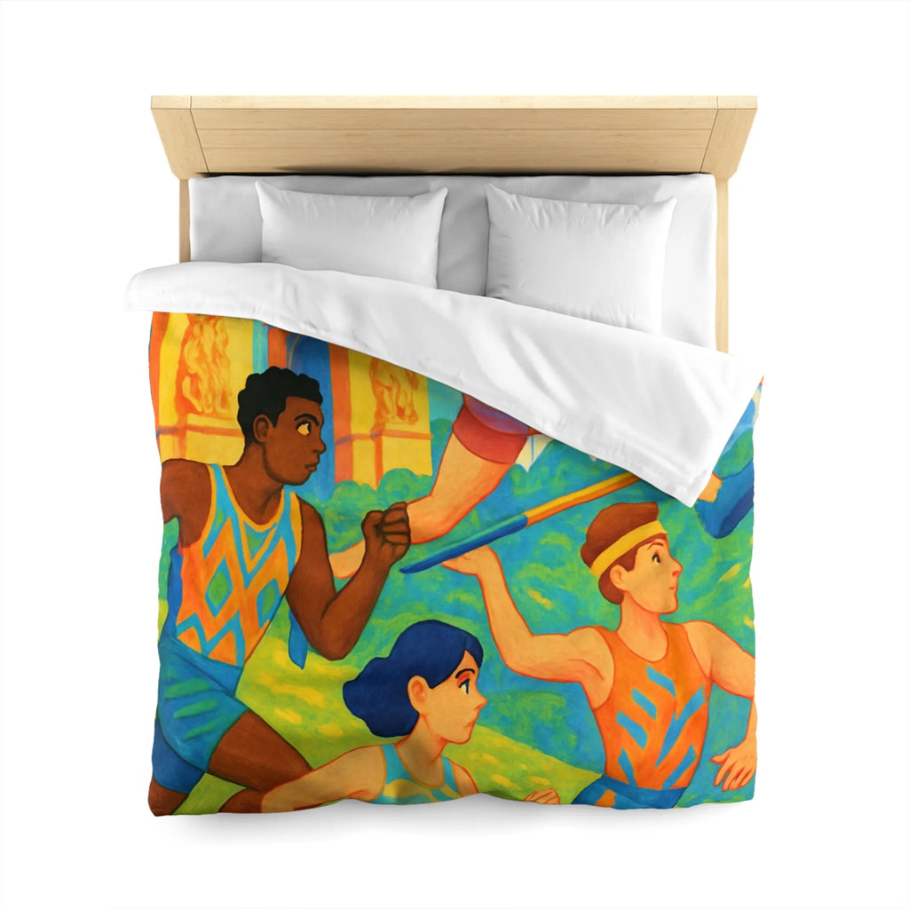 Housse de Couette Microfibre Création Artistique Moderne Design Exclusif Décoration Chambre