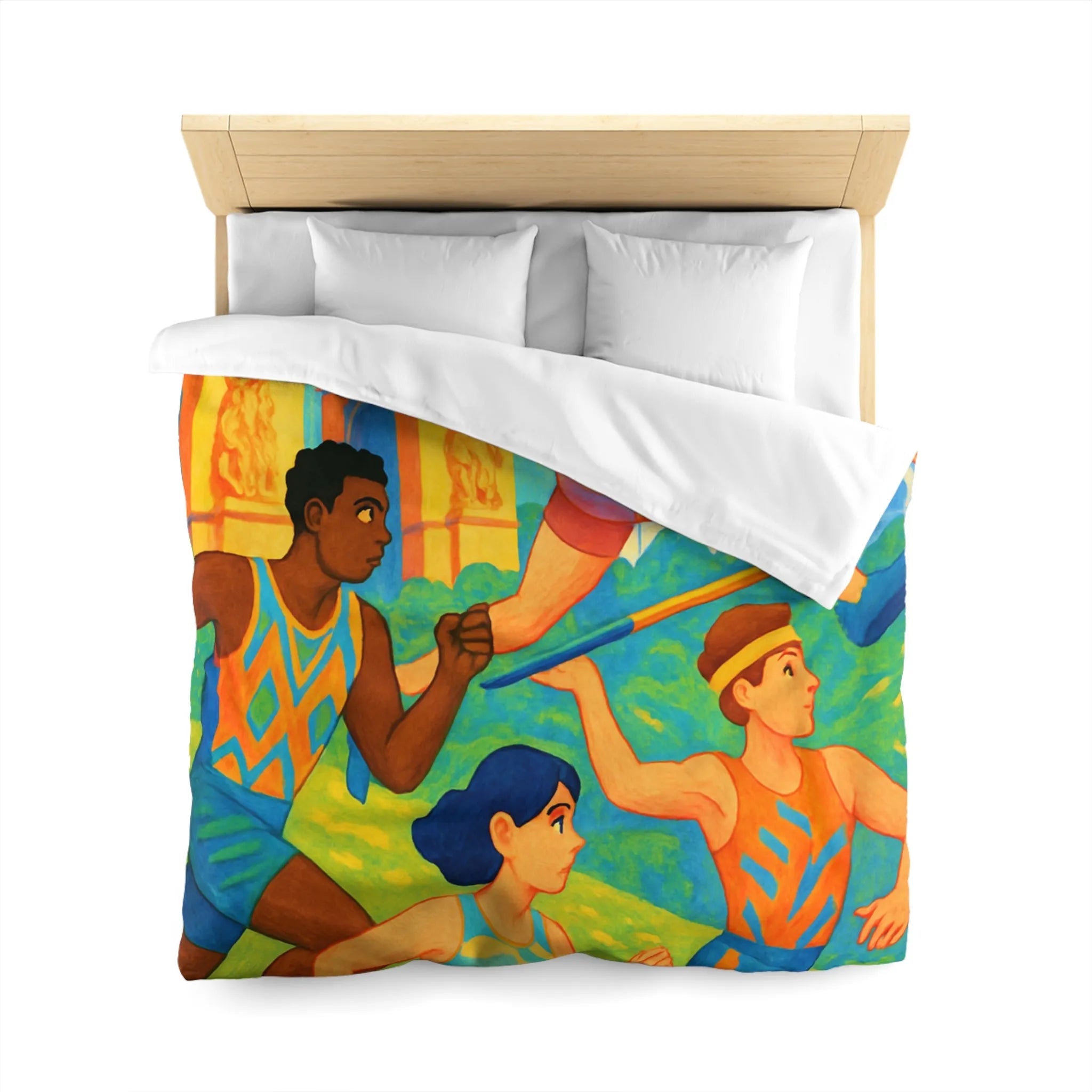 Housse de Couette Microfibre Création Artistique Moderne Design Exclusif Décoration Chambre