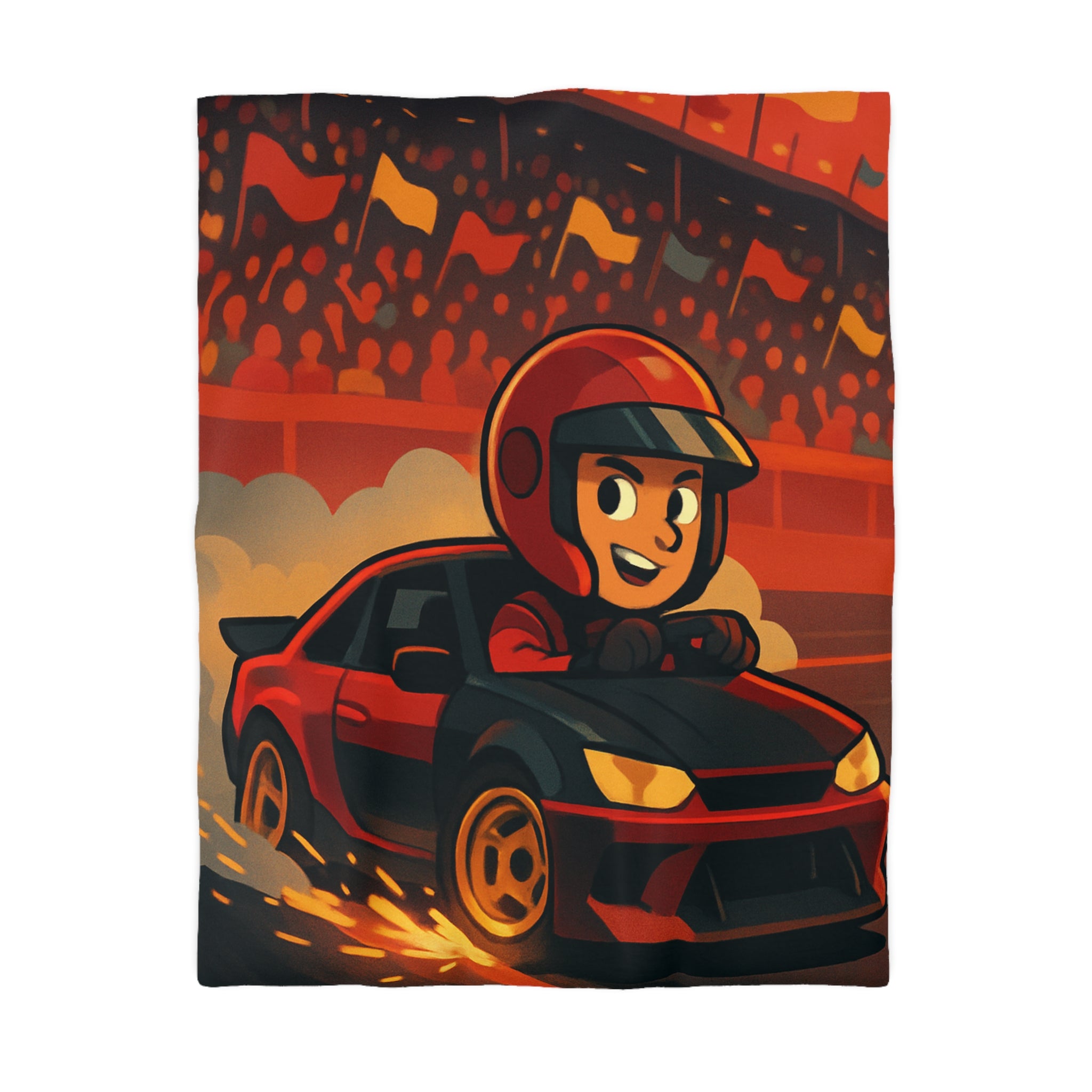 Housse de Couette Microfibre Motif Créatif Original Style Contemporain Chambre Élégante