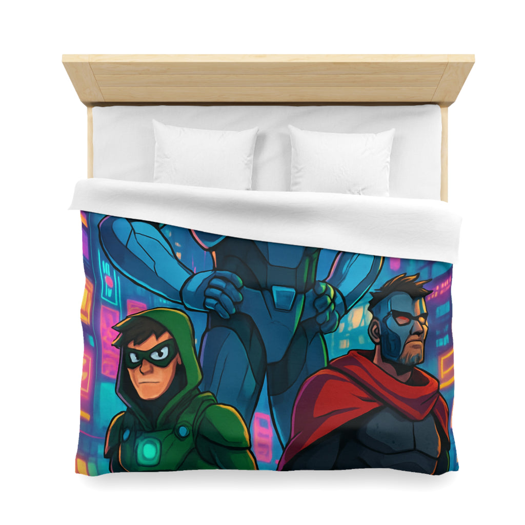 Housse de Couette Microfibre Illustration Unique Design Moderne Décoration Intérieure Raffinée