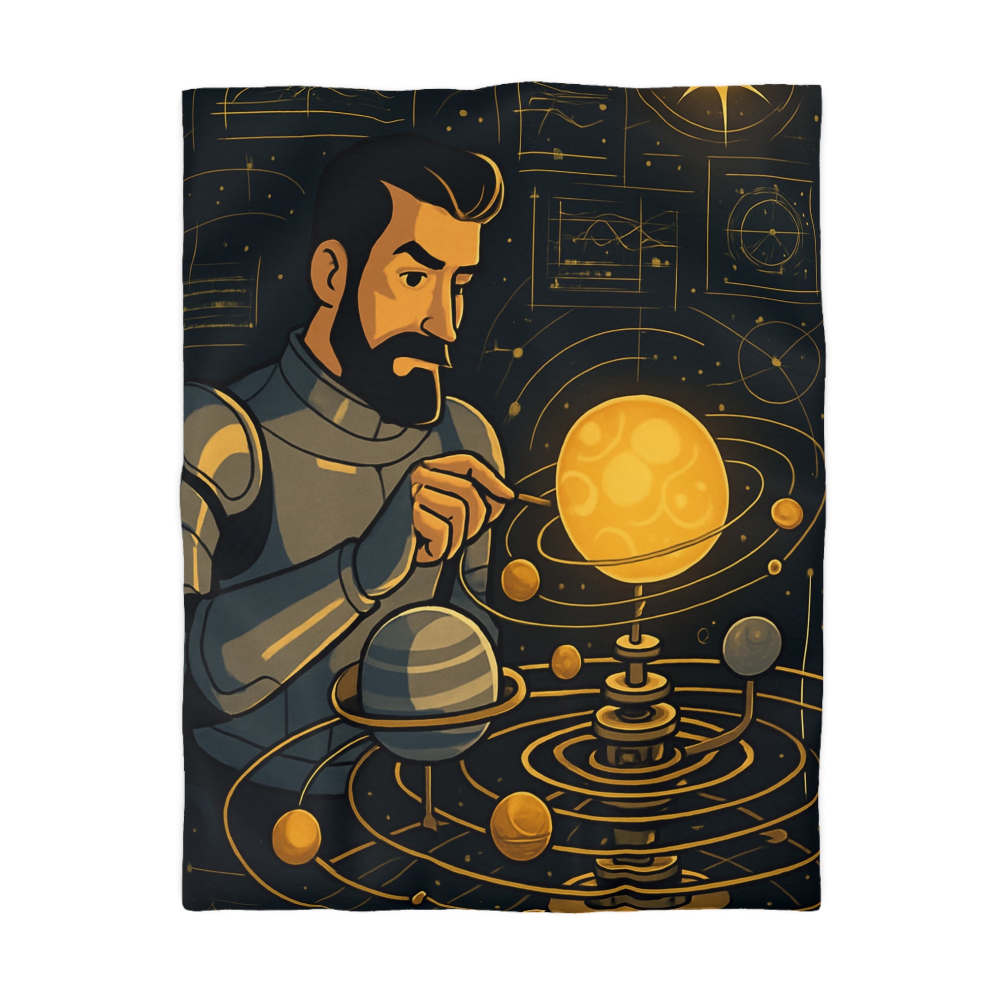 Housse de Couette Microfibre Illustration Unique Design Moderne Décoration Intérieure Raffinée