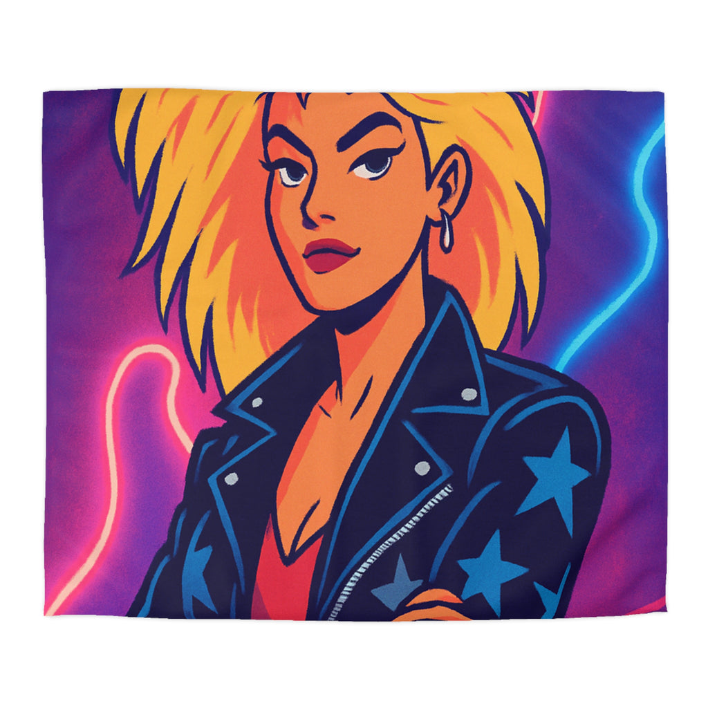 Housse de Couette Microfibre Design Artistique Moderne Décoration Chambre Confort Premium