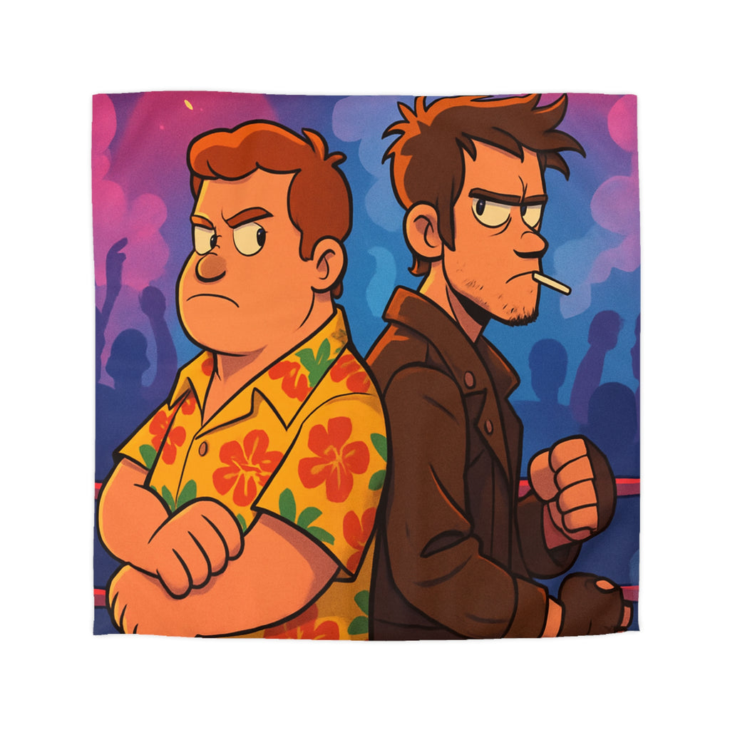 Housse de Couette Microfibre Illustration Unique Design Moderne Décoration Intérieure Raffinée