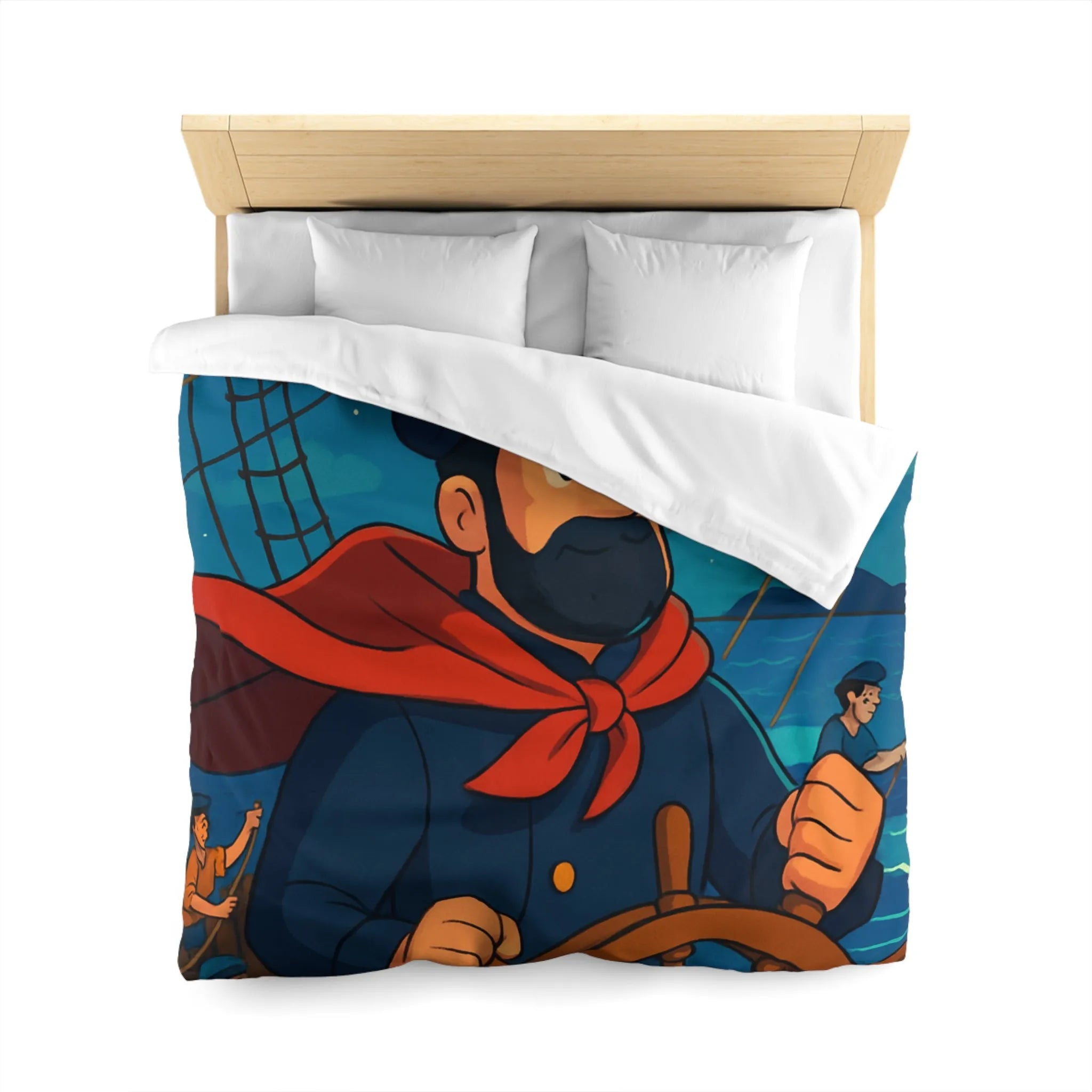 Housse de Couette Microfibre Art Graphique Contemporain Style Décoratif Chambre Tendance