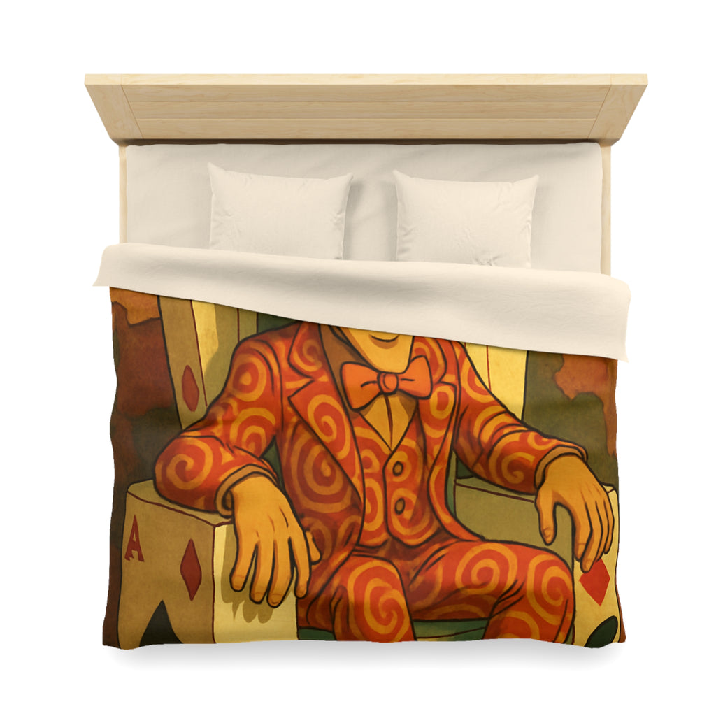 Housse de Couette Microfibre Motif Créatif Original Style Contemporain Chambre Élégante