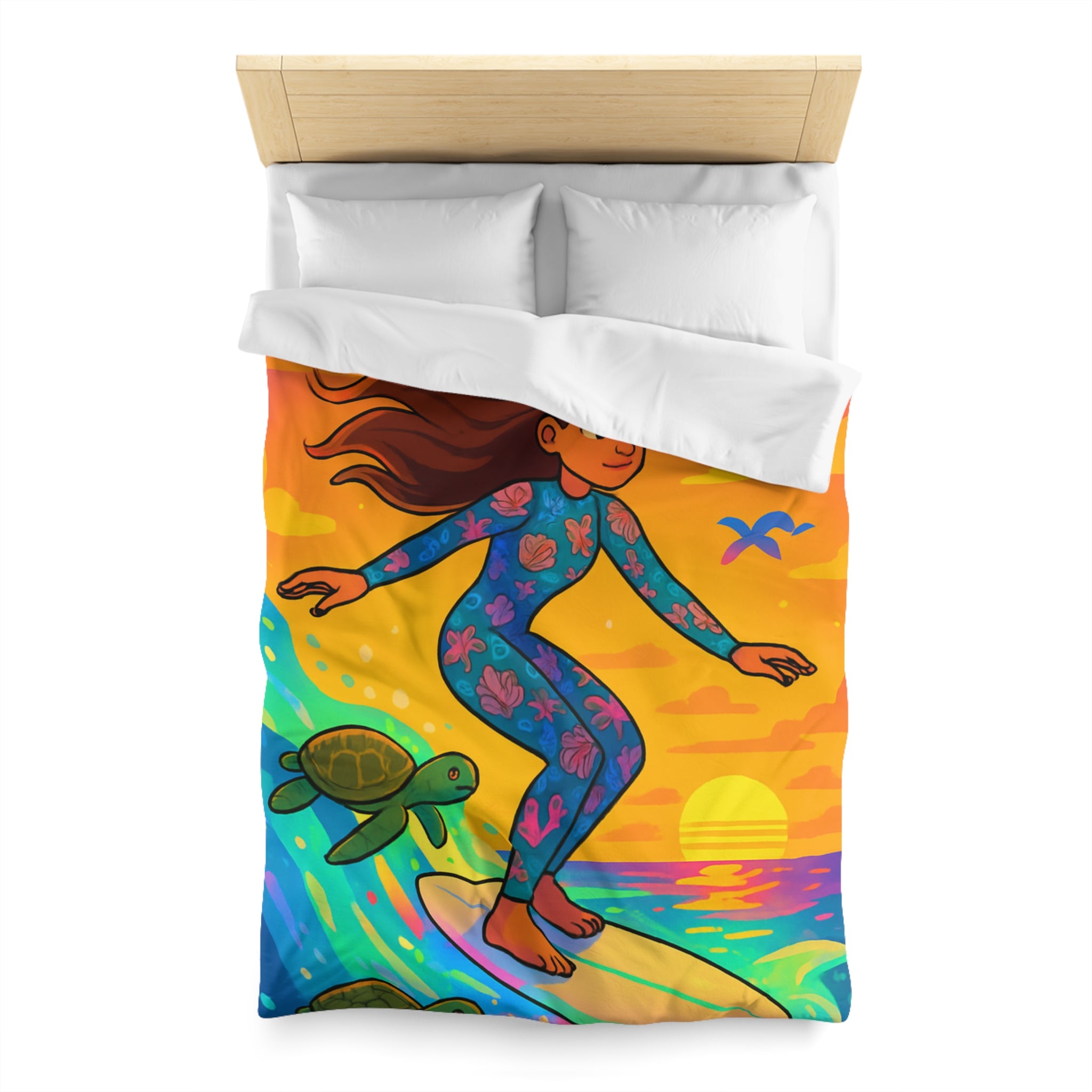 Housse de Couette Microfibre Création Artistique Moderne Design Exclusif Décoration Chambre