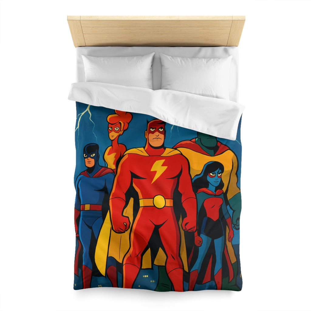 Housse de Couette Microfibre Design Artistique Moderne Décoration Chambre Confort Premium