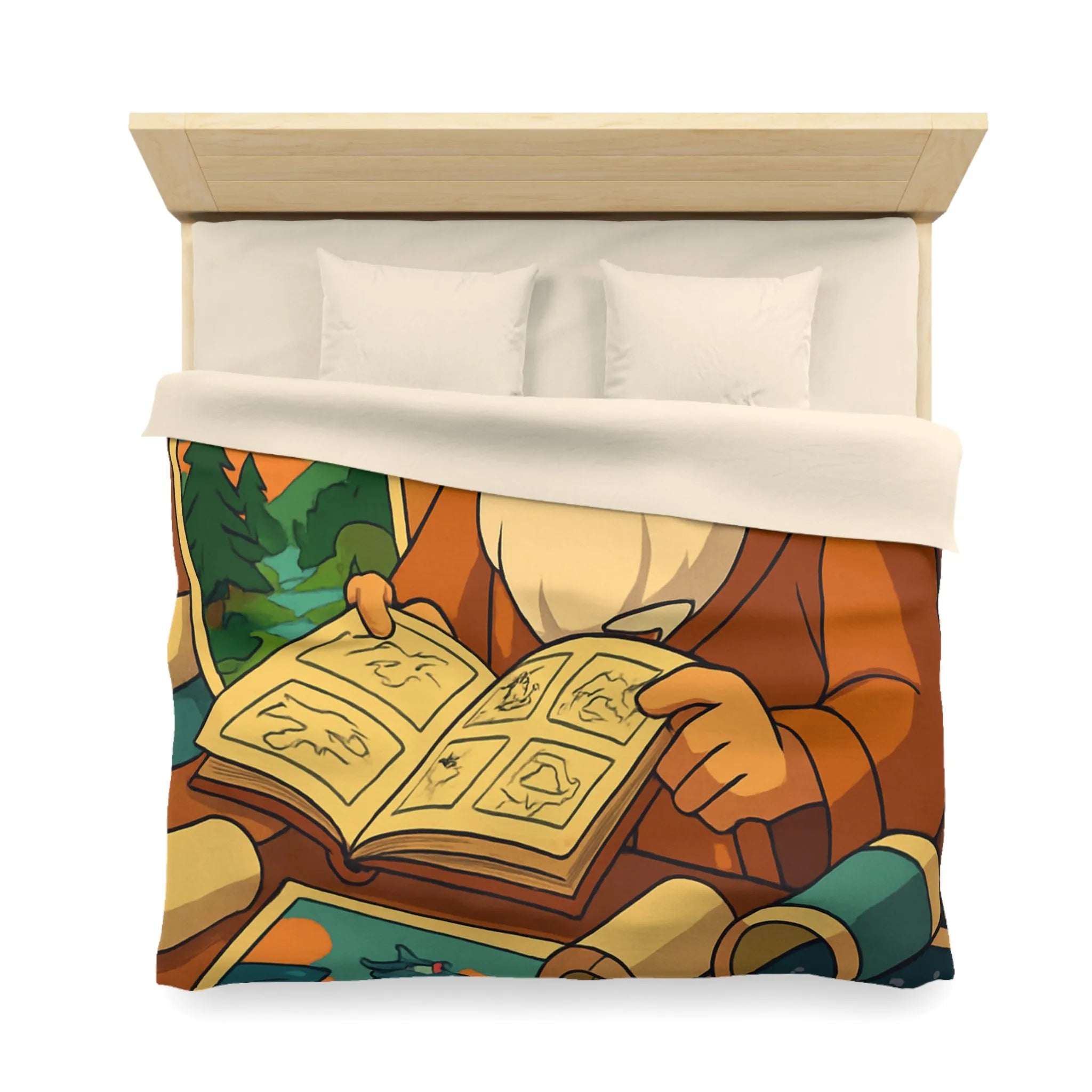 Explorez un monde magique avec cette housse de couette au design enchanteur et coloré