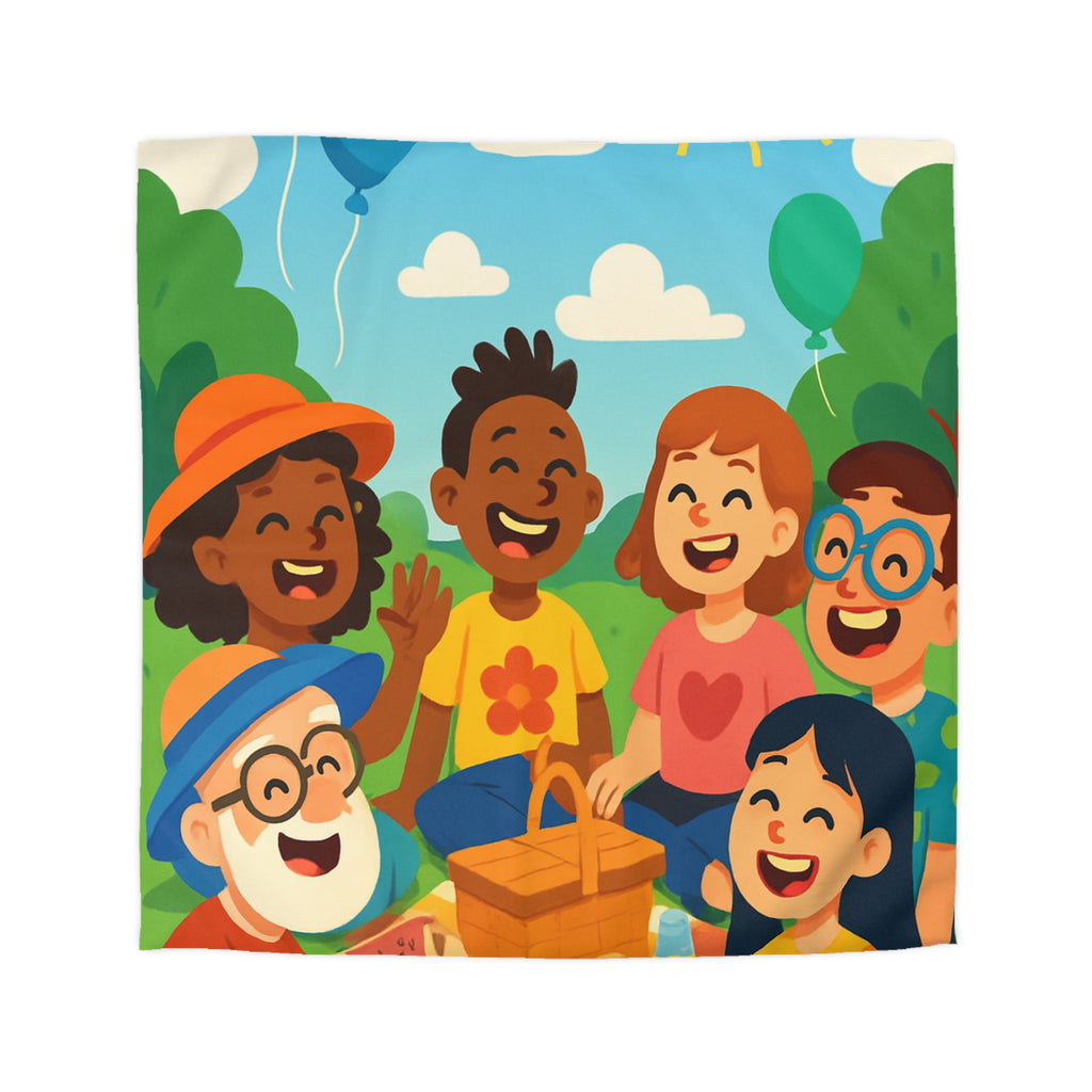 Housse de Couette Microfibre Illustration Unique Design Moderne Décoration Intérieure Raffinée