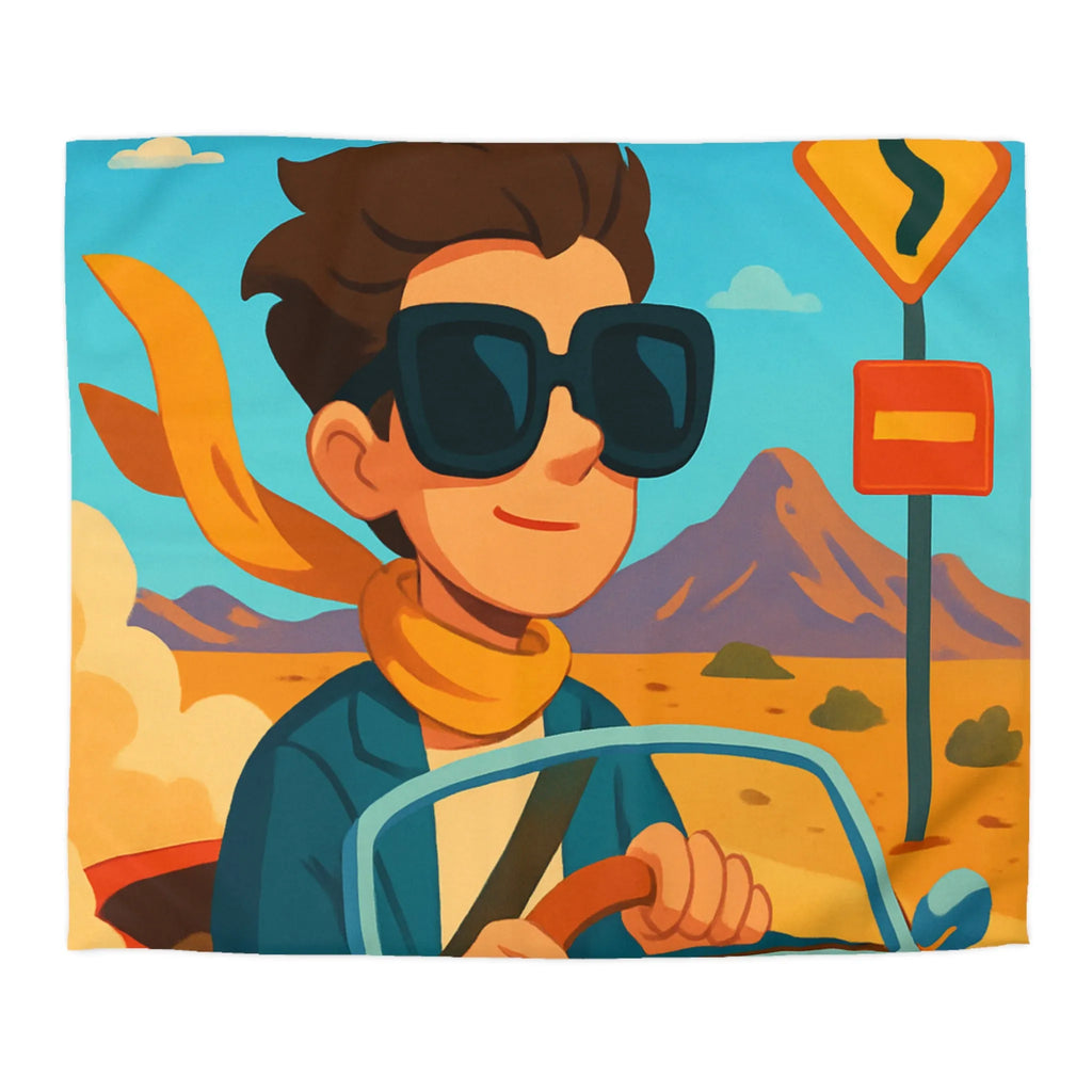 Housse de Couette Microfibre Art Graphique Contemporain Style Décoratif Chambre Tendance