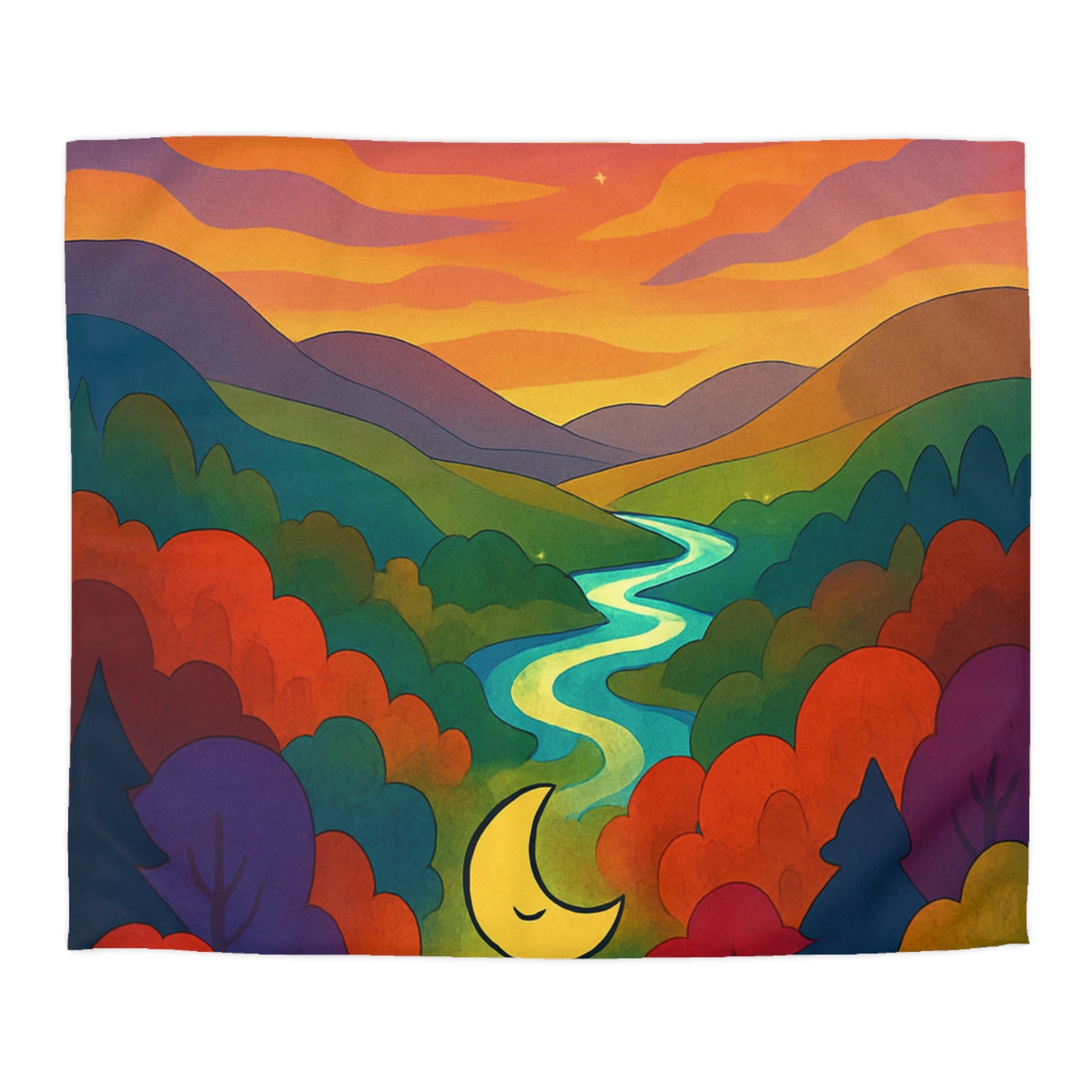 Housse de Couette Microfibre Motif Créatif Original Style Contemporain Chambre Élégante