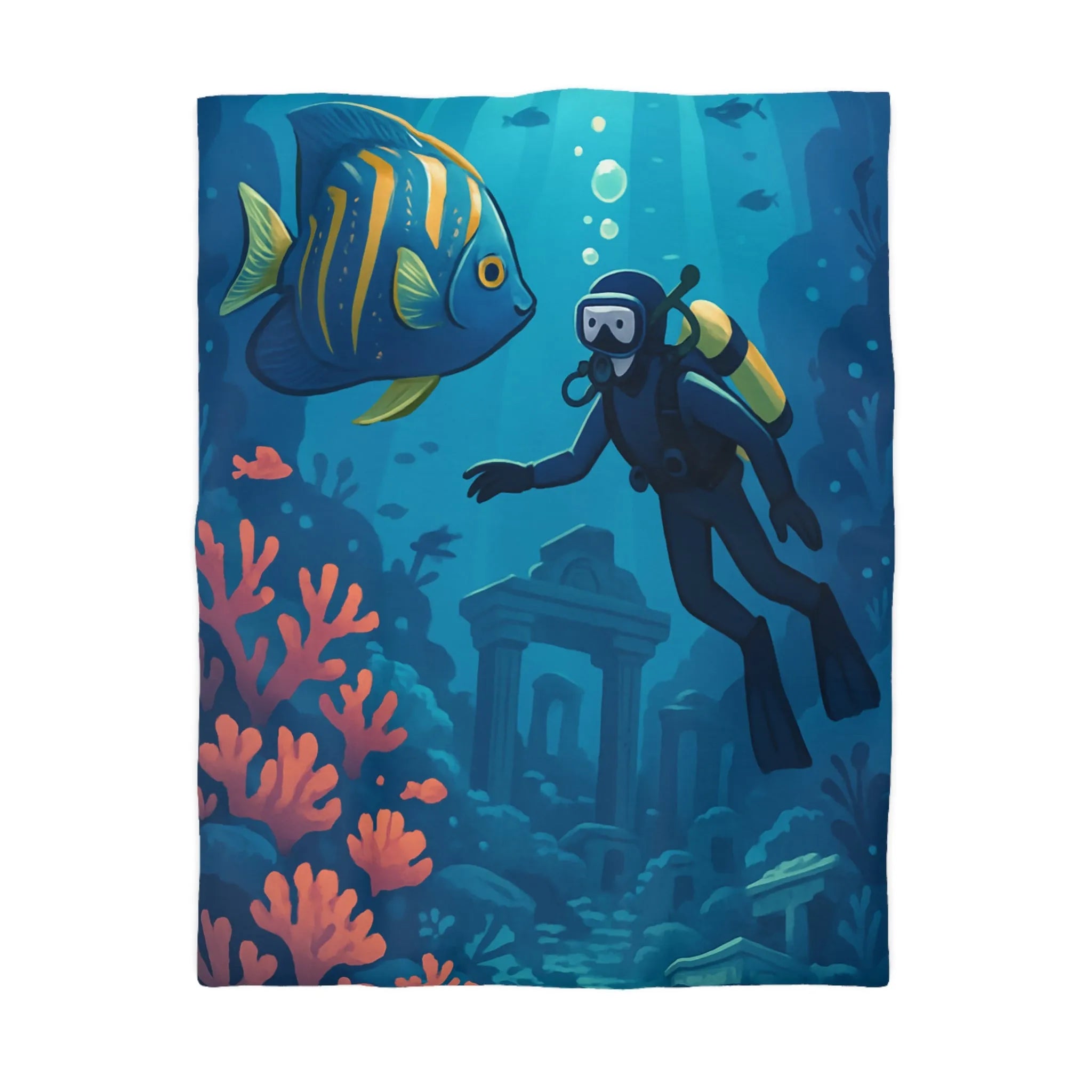 Explorez les Profondeurs Sous-Marines Colorées : Poisson Tropical, Coraux et Plongée Aventureuse