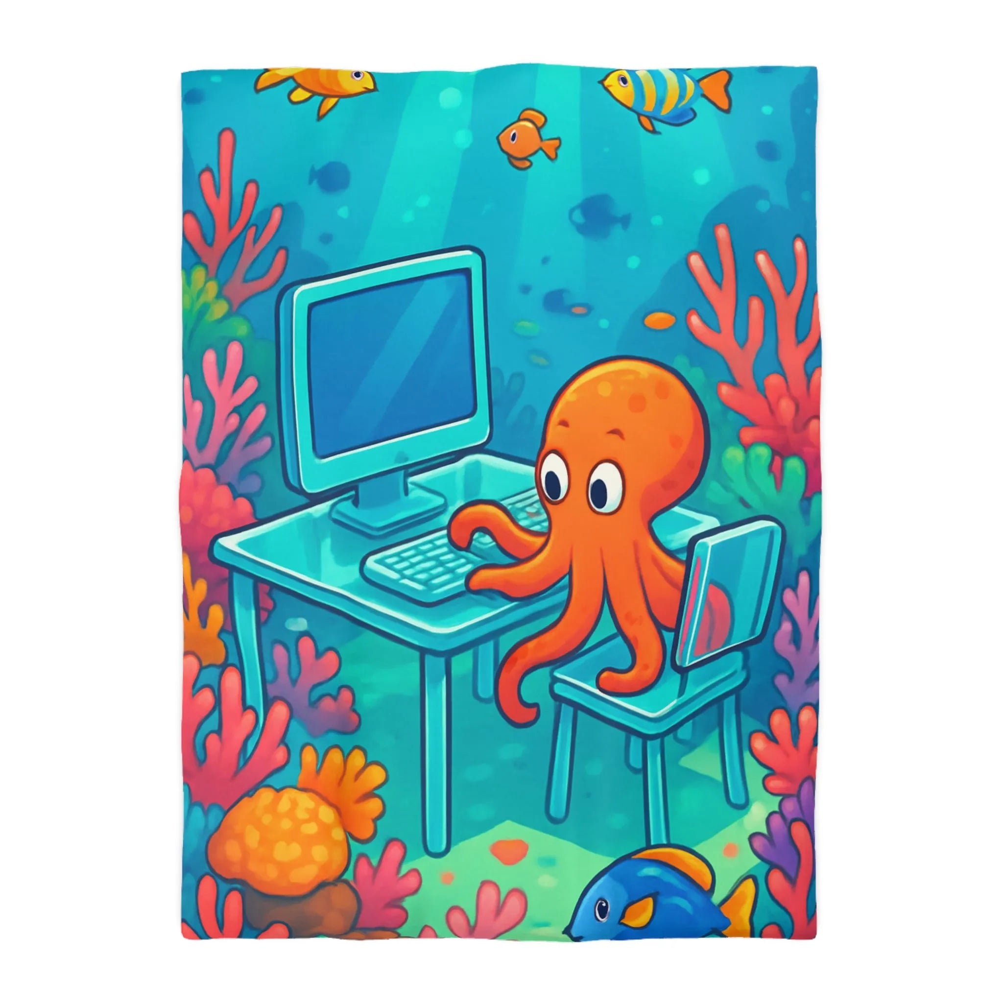 Housse de Couette Microfibre Art Graphique Contemporain Style Décoratif Chambre Tendance