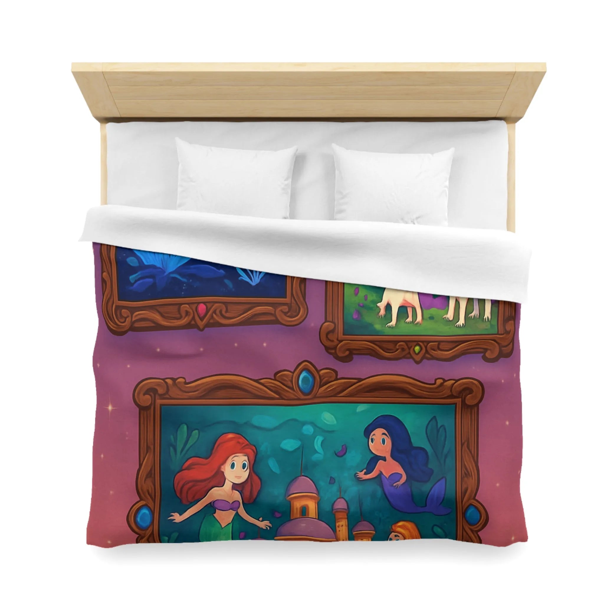 Housse de couette colorée inspirée de contes de fées avec motifs enchanteurs et magiques