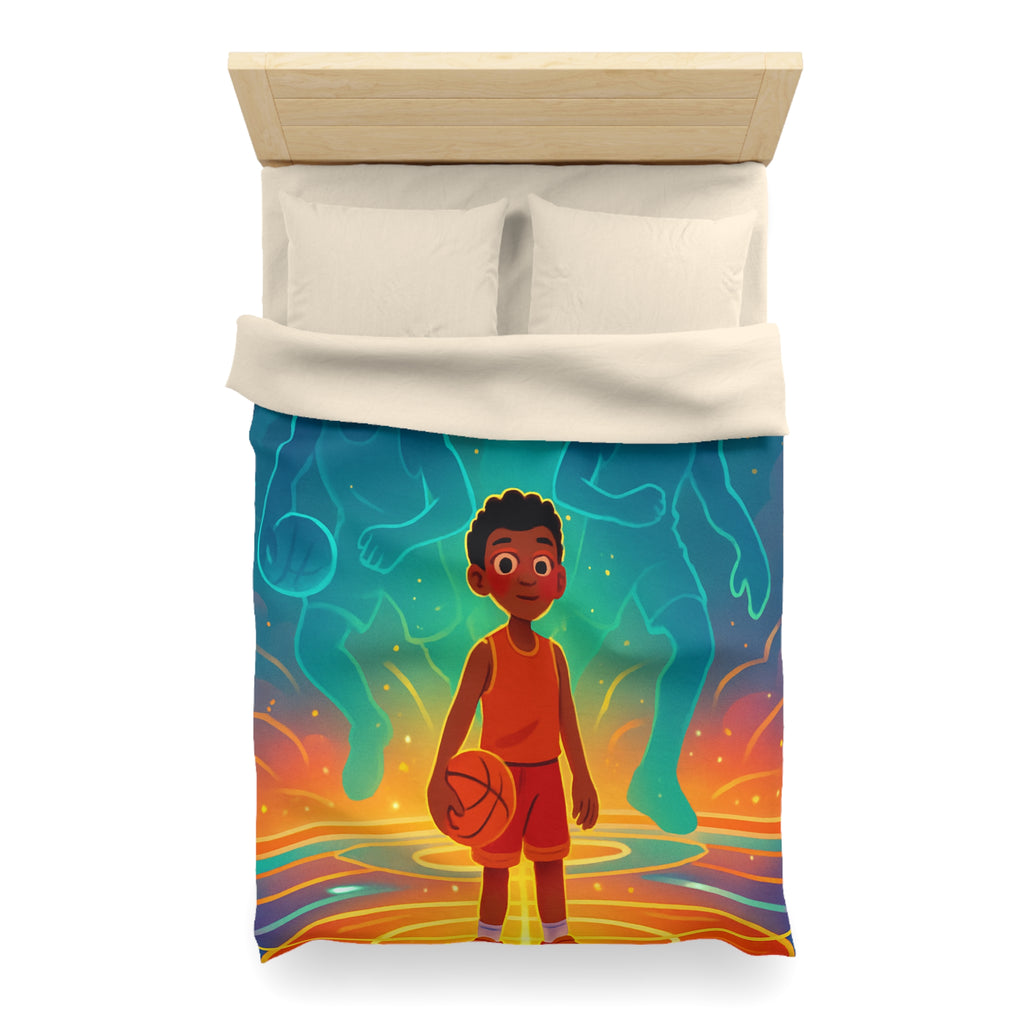 Housse de Couette Microfibre Illustration Unique Design Moderne Décoration Intérieure Raffinée