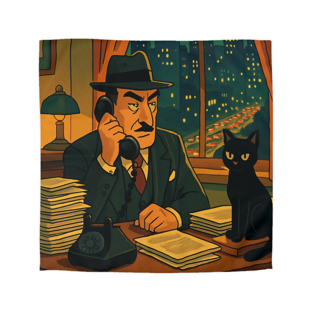 Housse de Couette Microfibre Motif Créatif Original Style Contemporain Chambre Élégante