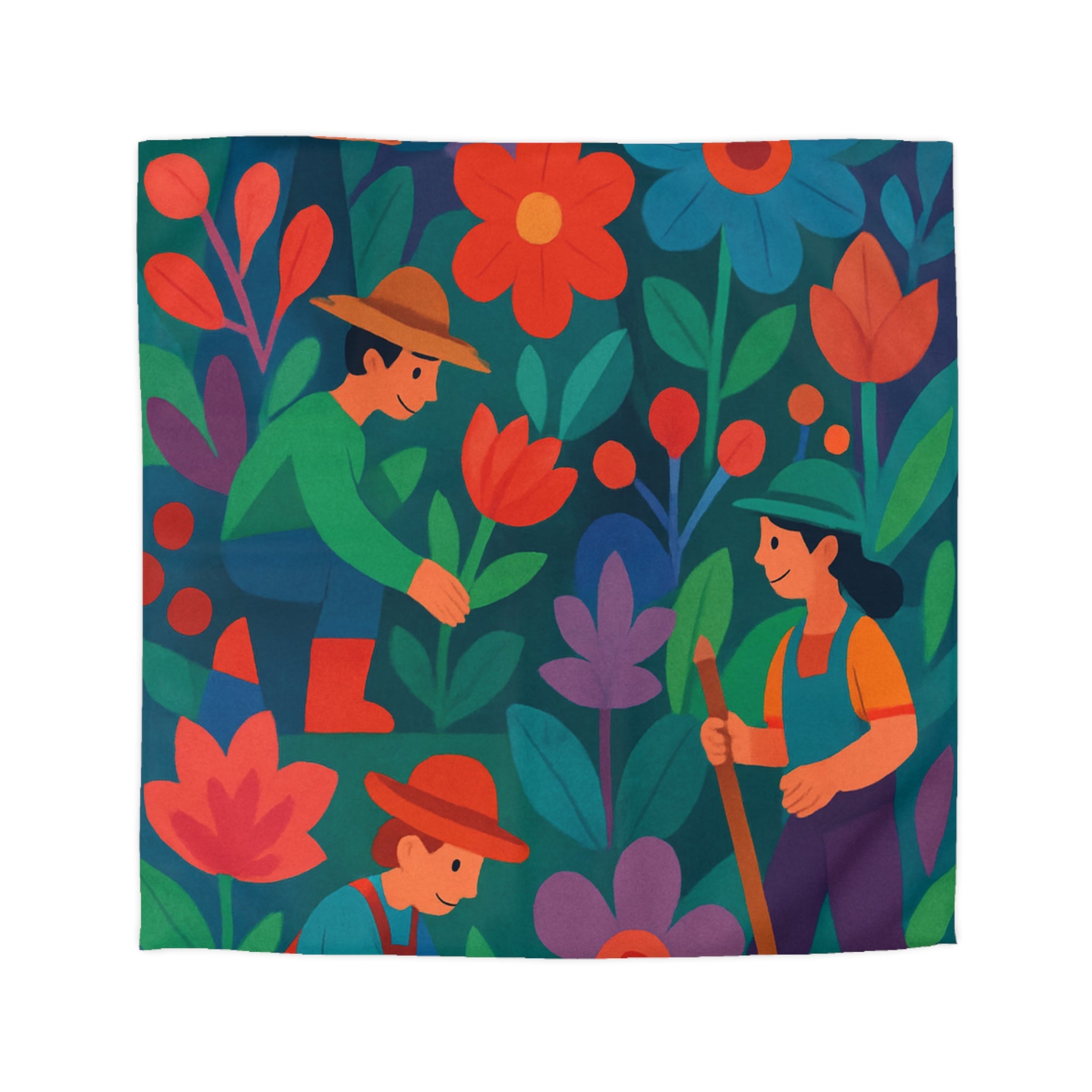 Housse de Couette Microfibre Illustration Unique Design Moderne Décoration Intérieure Raffinée