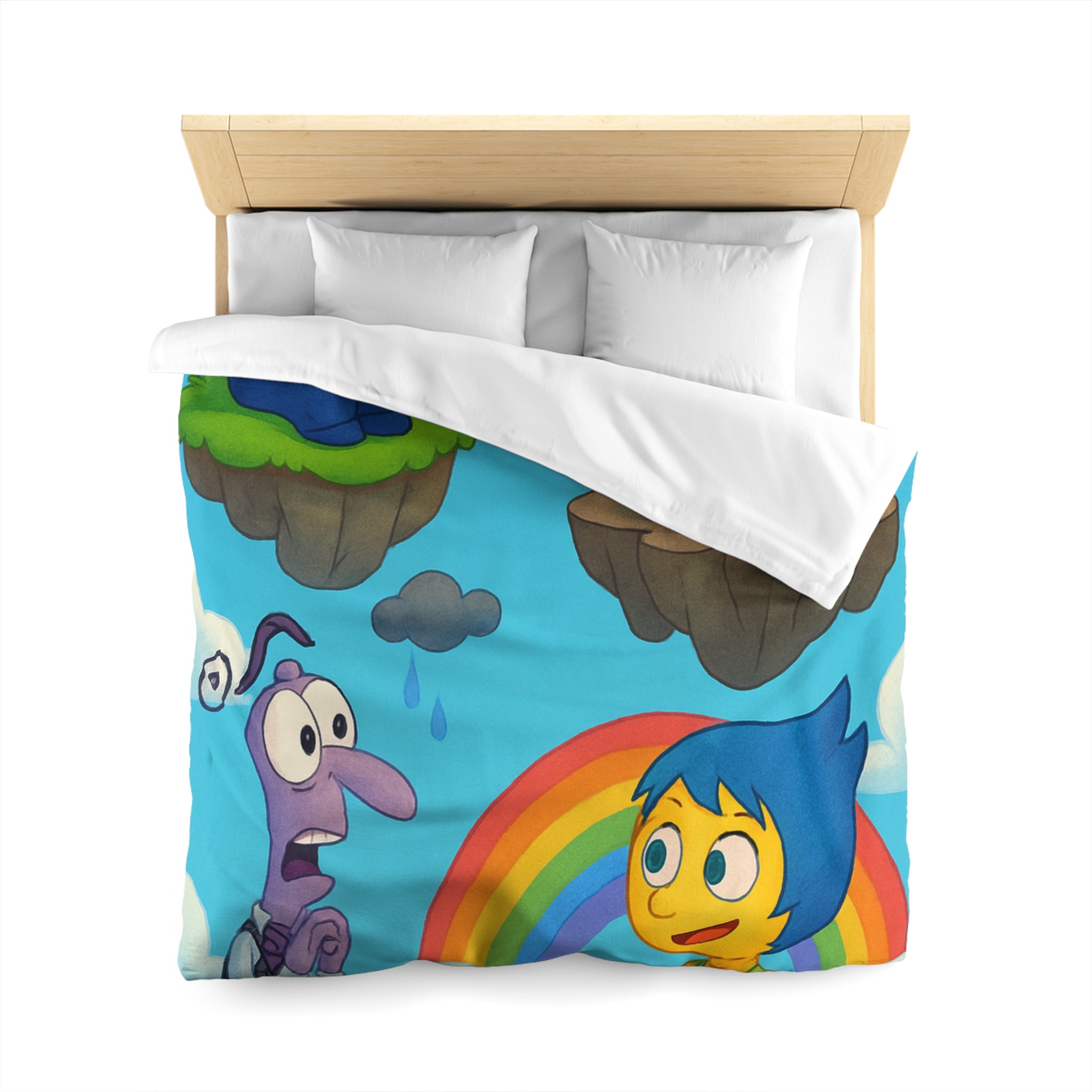 Housse de Couette Microfibre Illustration Unique Design Moderne Décoration Intérieure Raffinée