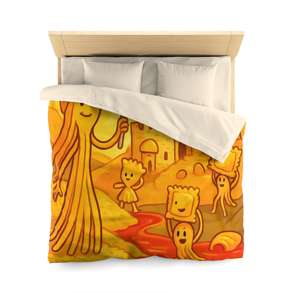 Housse de Couette Microfibre Motif Créatif Original Style Contemporain Chambre Élégante