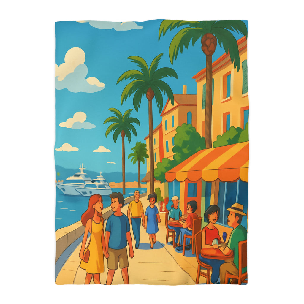 Housse de Couette Microfibre Illustration Unique Design Moderne Décoration Intérieure Raffinée