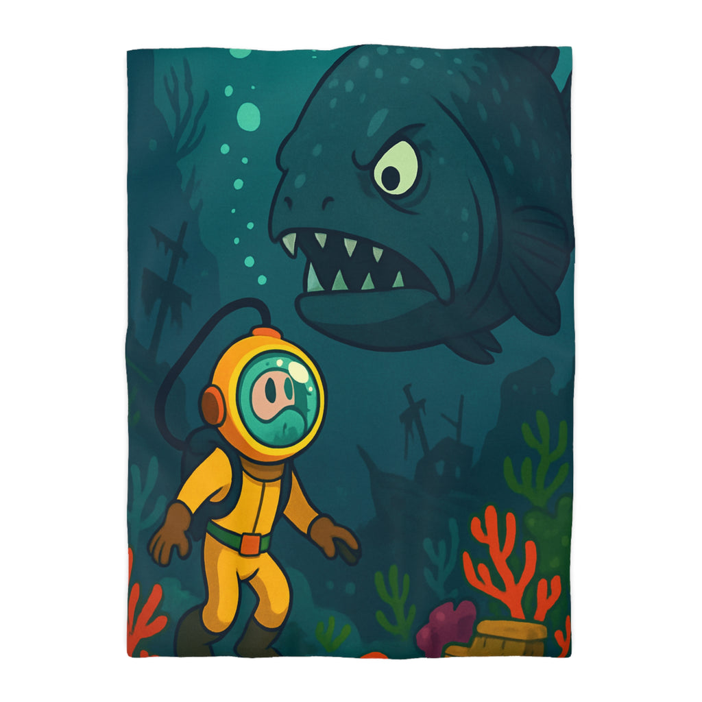 Housse de Couette Microfibre Motif Créatif Original Style Contemporain Chambre Élégante