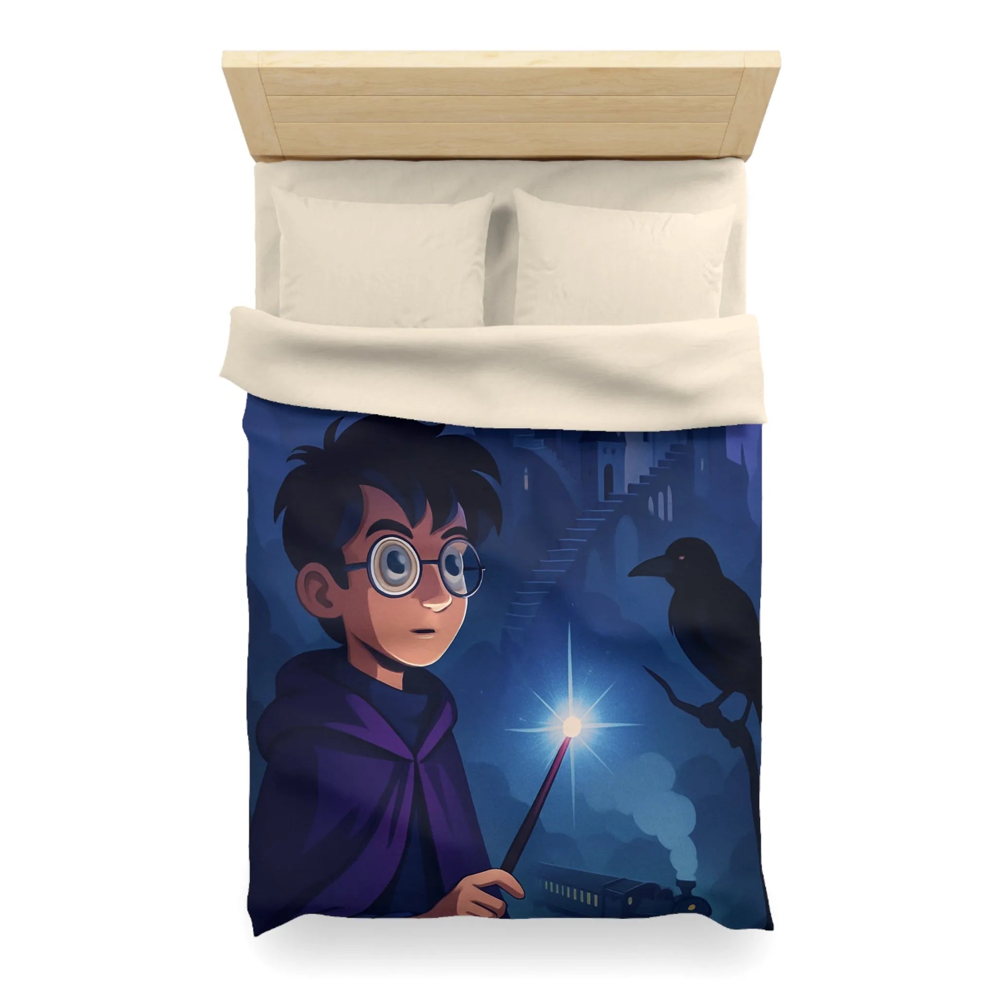 Housse de Couette Microfibre Art Graphique Contemporain Style Décoratif Chambre Tendance