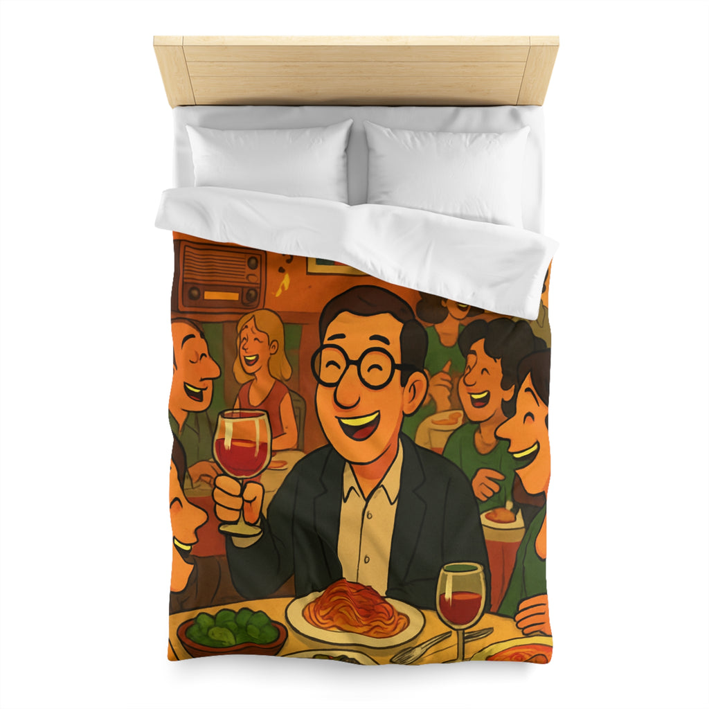 Housse de Couette Microfibre Illustration Unique Design Moderne Décoration Intérieure Raffinée