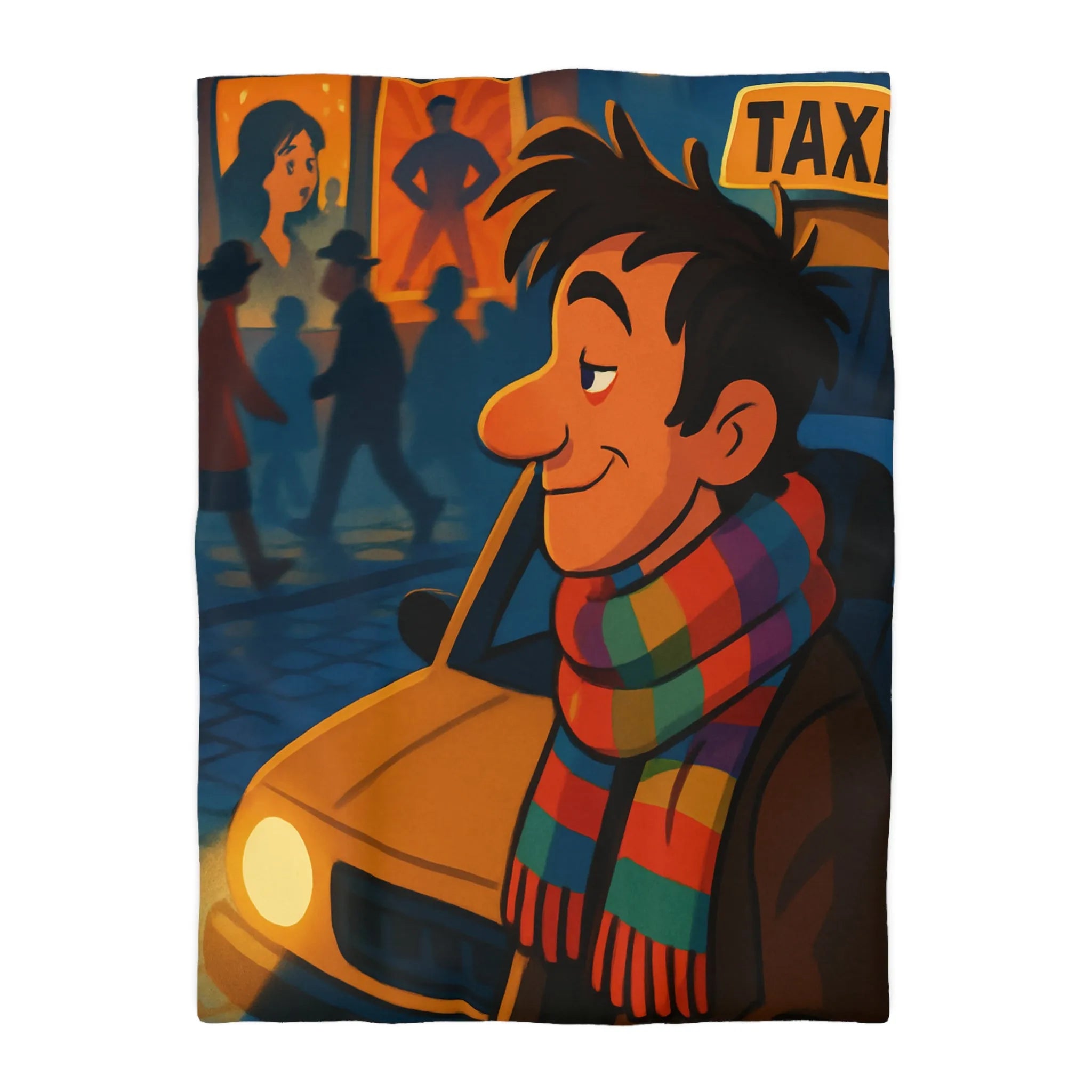 Housse de Couette Microfibre Art Graphique Contemporain Style Décoratif Chambre Tendance