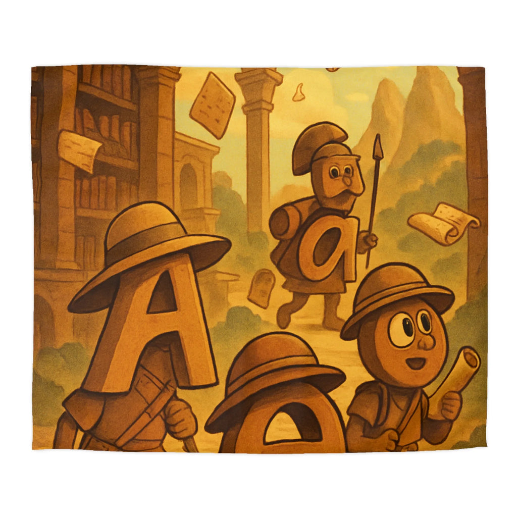 Explorez un Monde de Lettres Animées pour Housse de Couette Enfant Aventure Illustrée