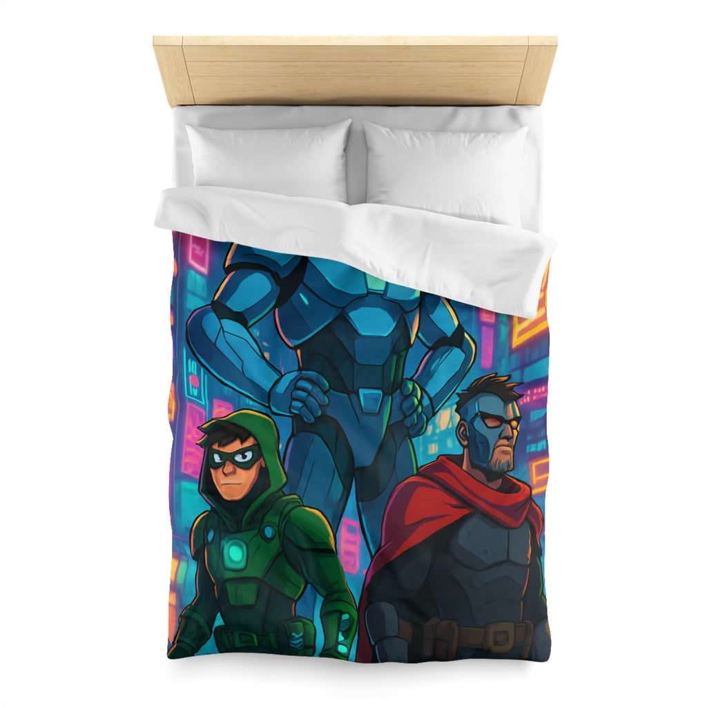 Housse de Couette Microfibre Illustration Unique Design Moderne Décoration Intérieure Raffinée