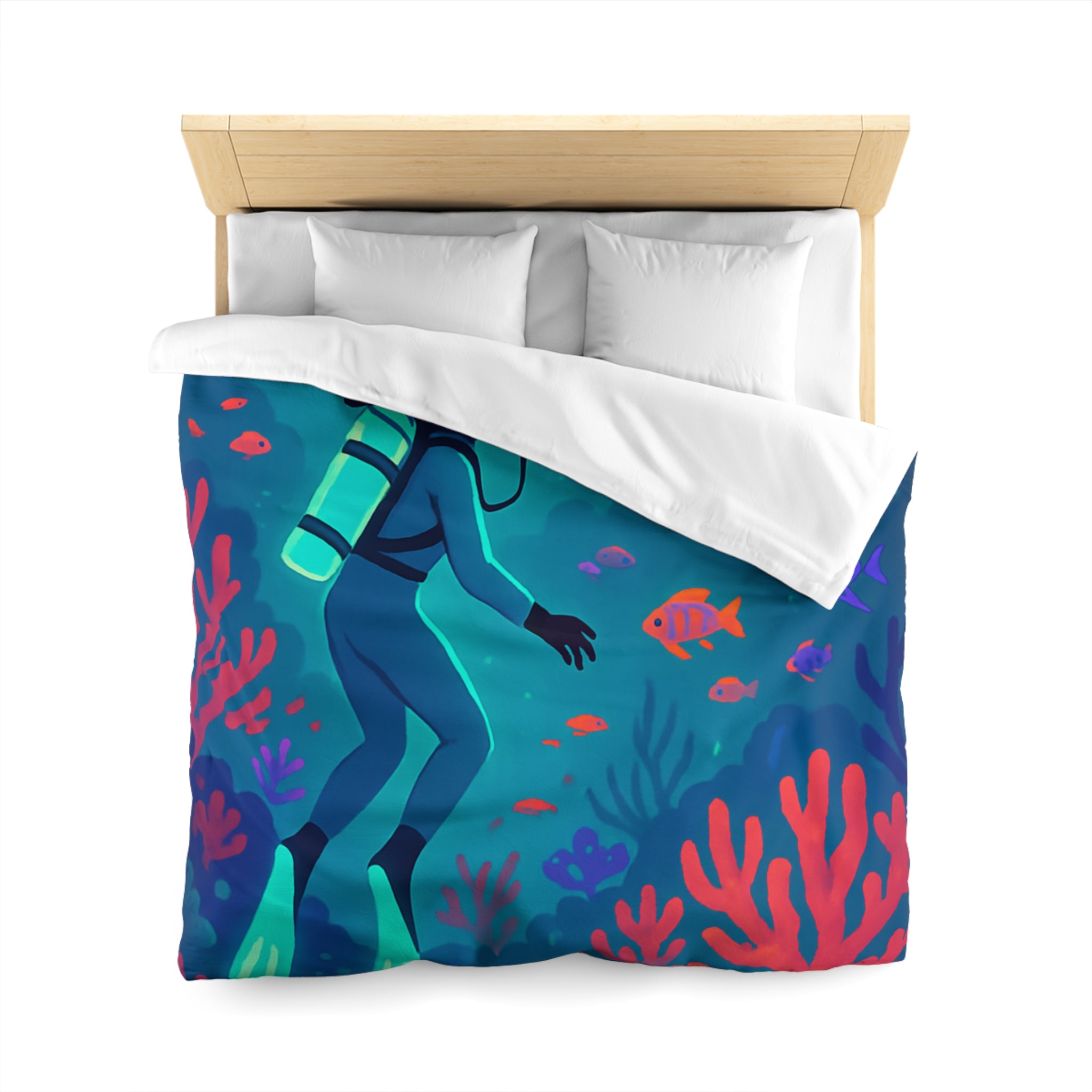 Plongée Sous-Marine Fantastique avec Récifs Colorés et Ville Mystérieuse en Arrière-Plan