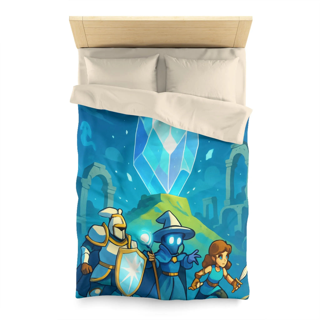 Housse de Couette Microfibre Art Graphique Contemporain Style Décoratif Chambre Tendance