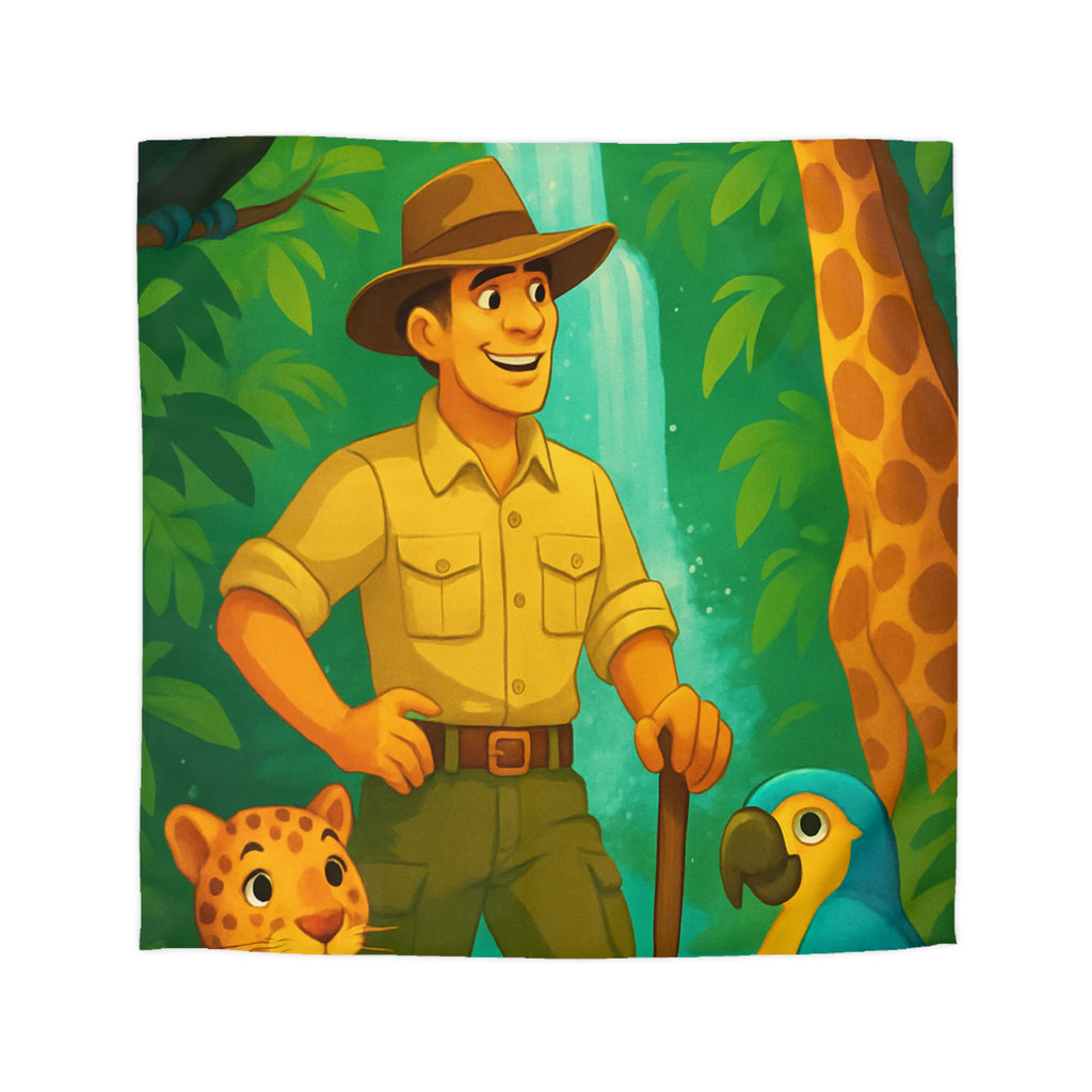 Housse de Couette Microfibre Illustration Unique Design Moderne Décoration Intérieure Raffinée