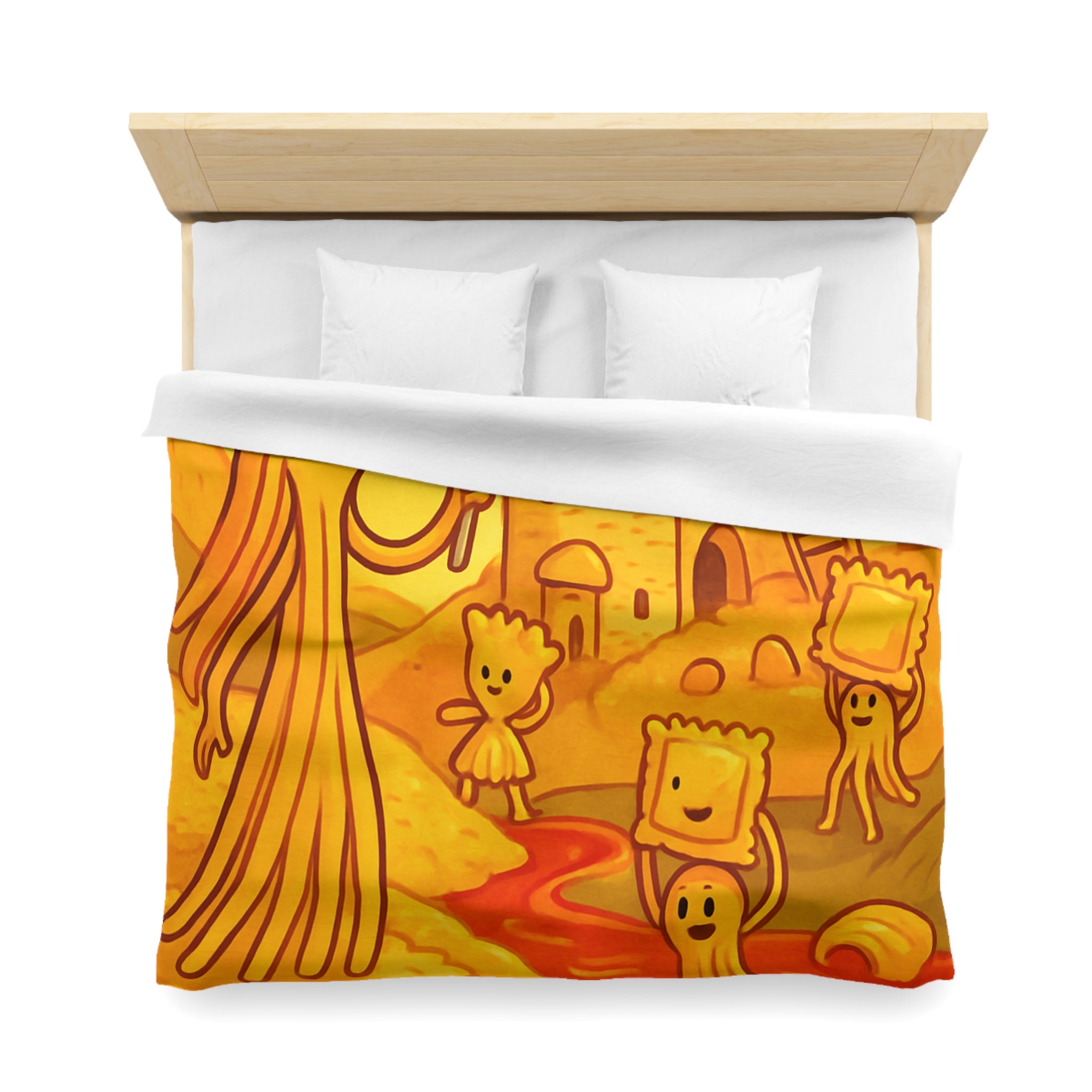 Housse de Couette Microfibre Motif Créatif Original Style Contemporain Chambre Élégante