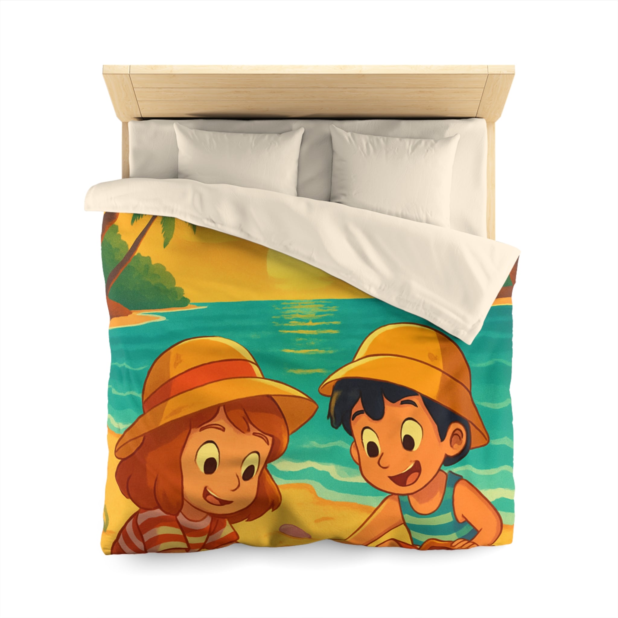 Housse de Couette Microfibre Création Artistique Moderne Design Exclusif Décoration Chambre