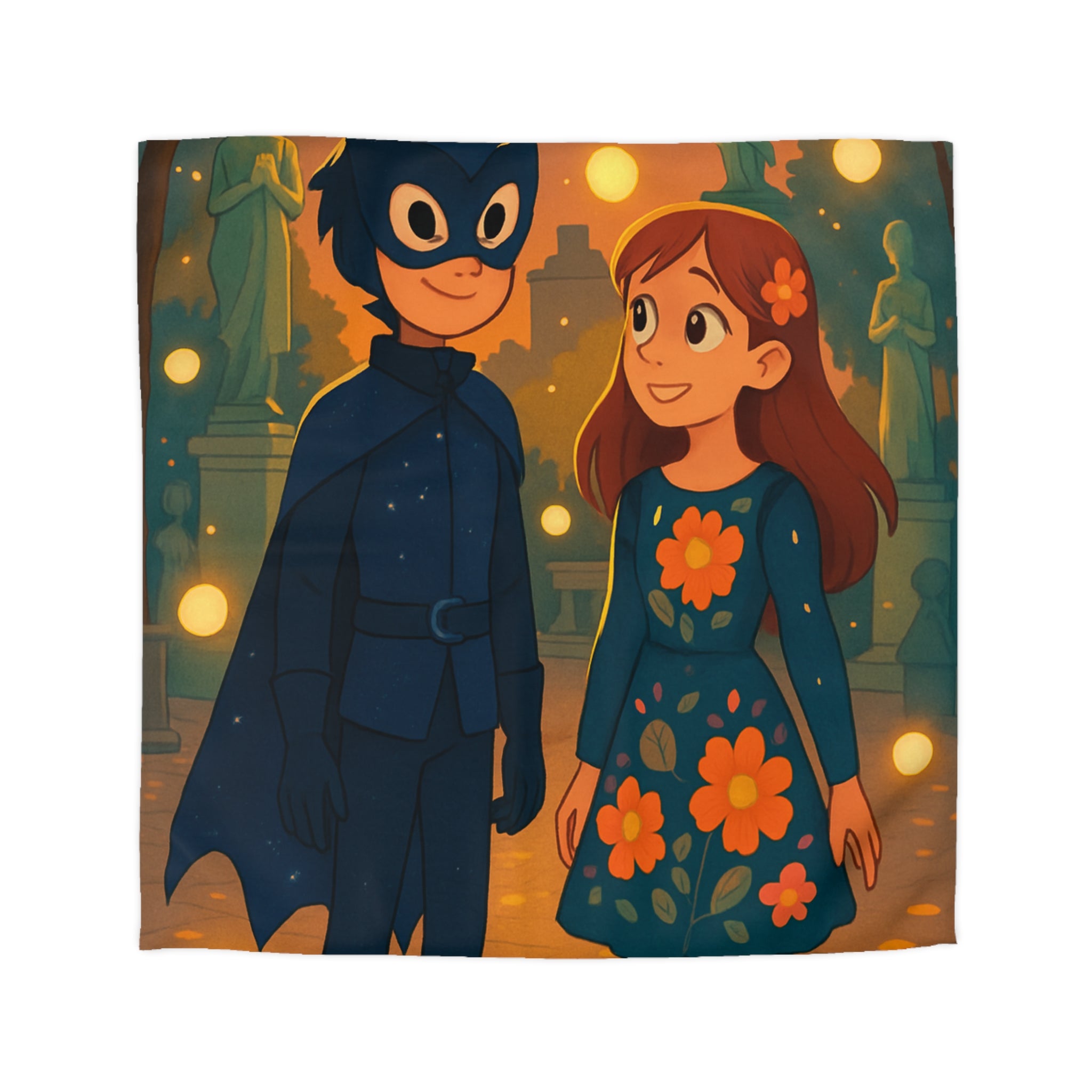 Housse de Couette Microfibre Motif Créatif Original Style Contemporain Chambre Élégante