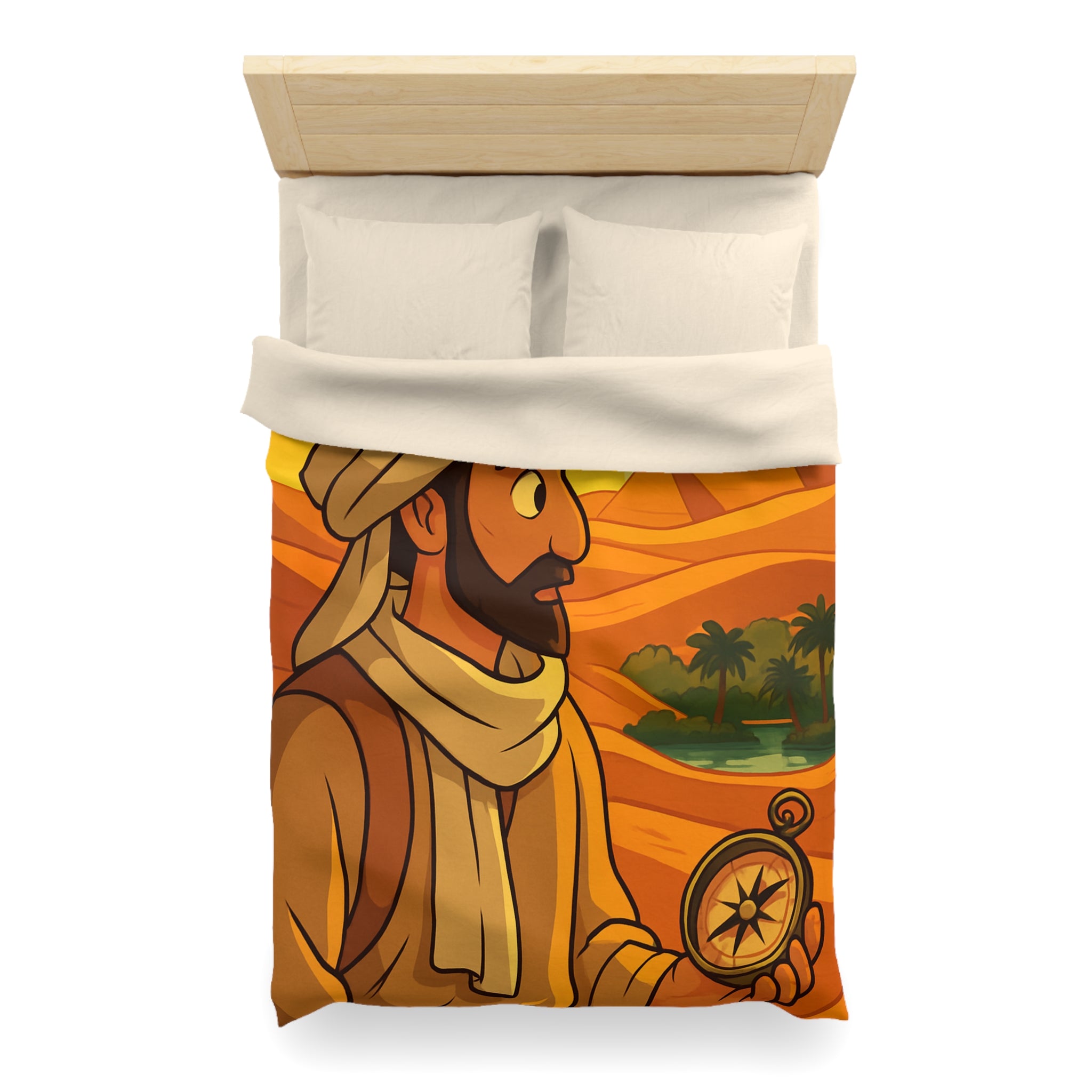 Housse de Couette Microfibre Illustration Unique Design Moderne Décoration Intérieure Raffinée