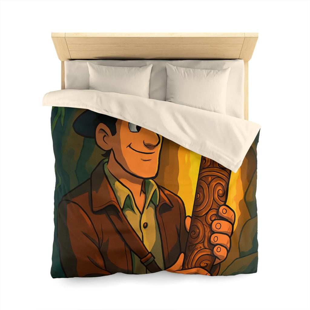 Housse de Couette Microfibre Art Graphique Contemporain Style Décoratif Chambre Tendance