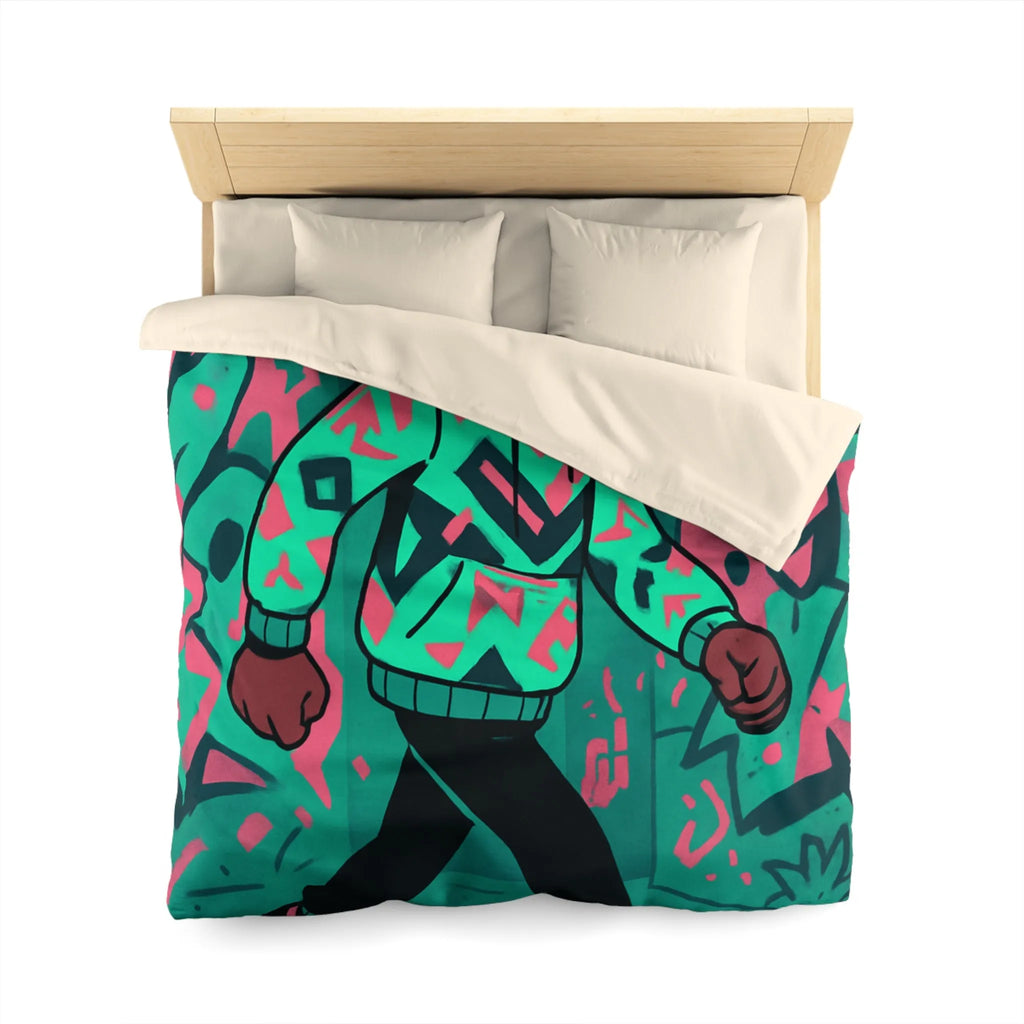 Housse de Couette Microfibre Création Artistique Moderne Design Exclusif Décoration Chambre