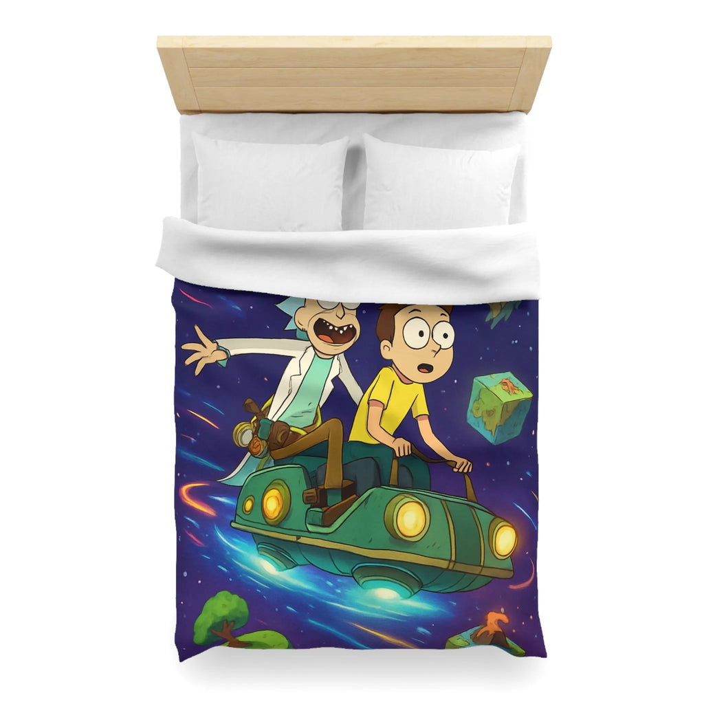 Housse de Couette Microfibre Art Graphique Contemporain Style Décoratif Chambre Tendance