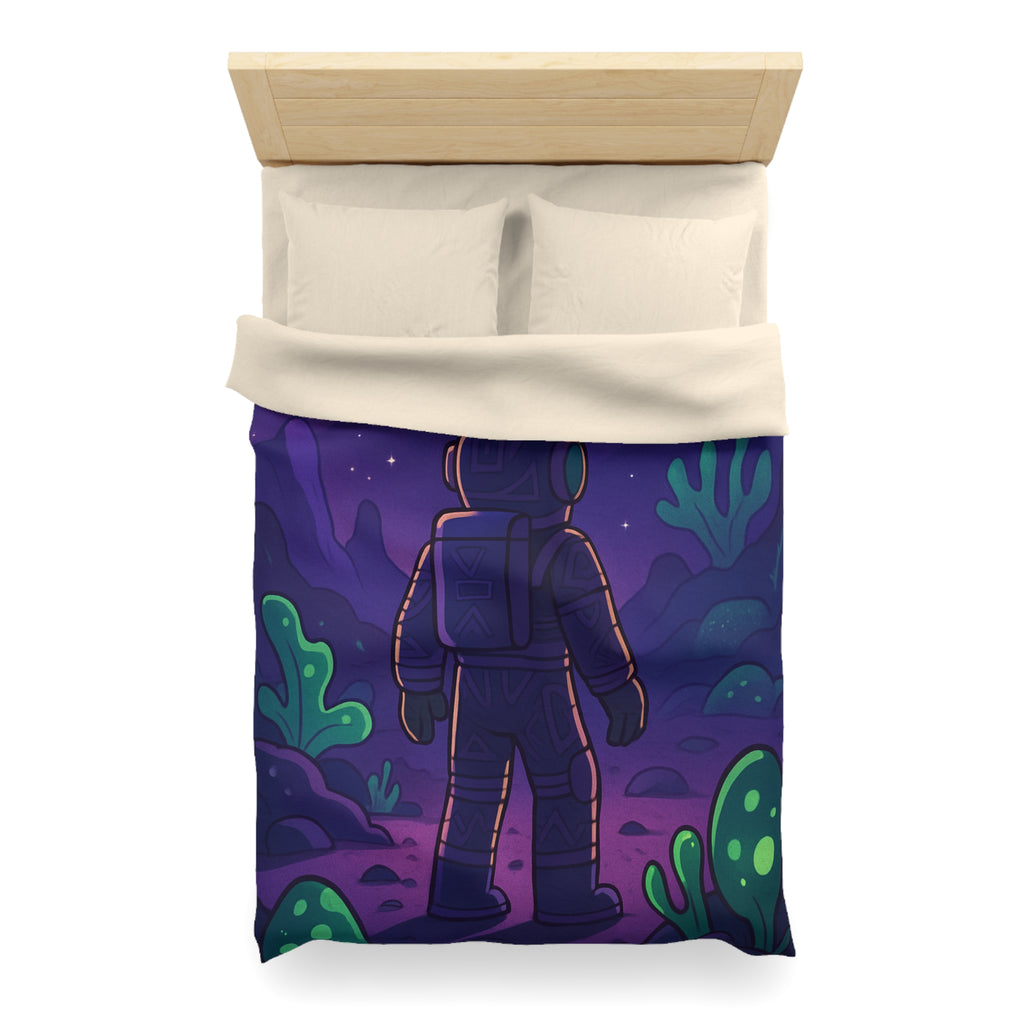 Plongée Onirique dans l'Espace: Astronaute Explorant Paysage Stellaire Céleste et Mystérieux