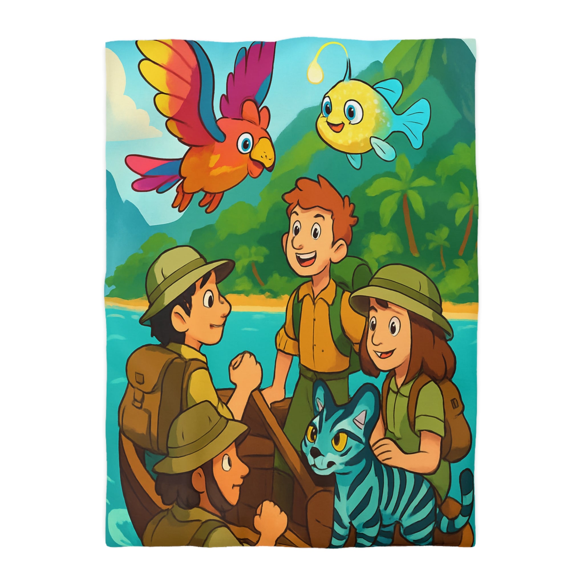 Housse de Couette Microfibre Design Artistique Moderne Décoration Chambre Confort Premium