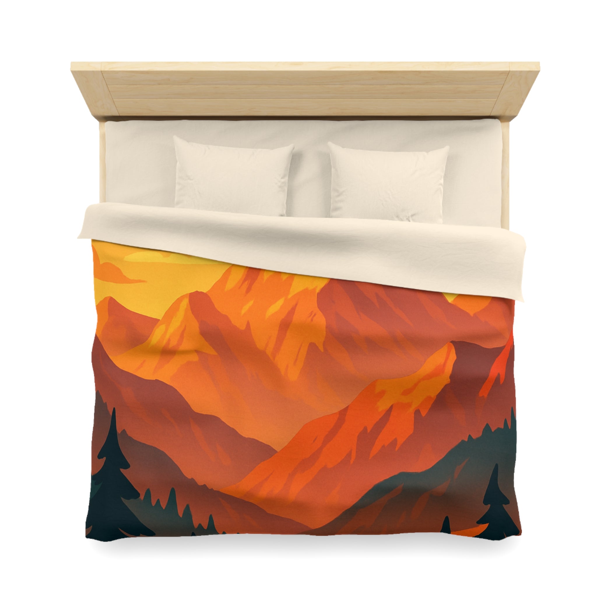 Housse de Couette Microfibre Design Artistique Moderne Décoration Chambre Confort Premium