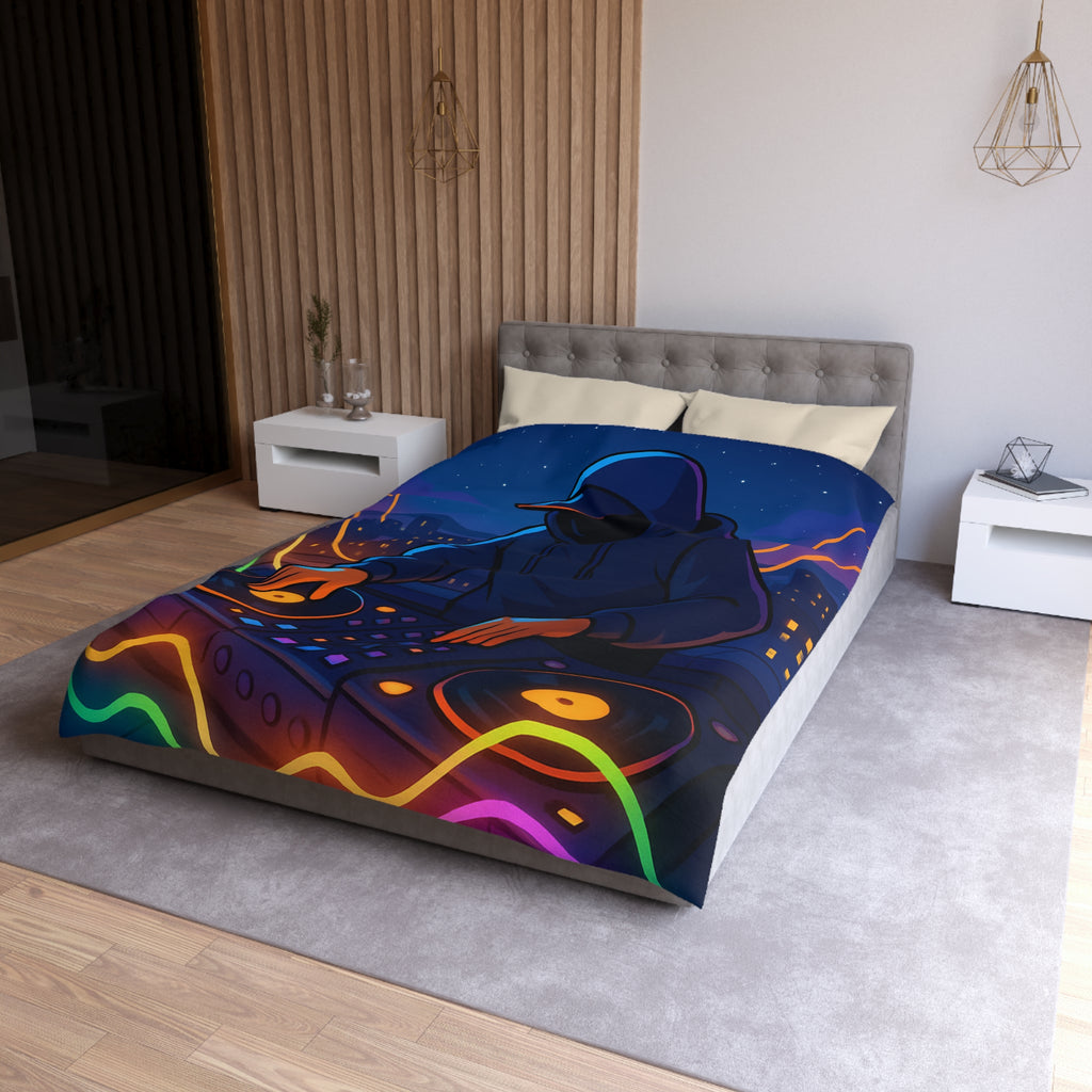 Housse de Couette Microfibre Design Artistique Moderne Décoration Chambre Confort Premium