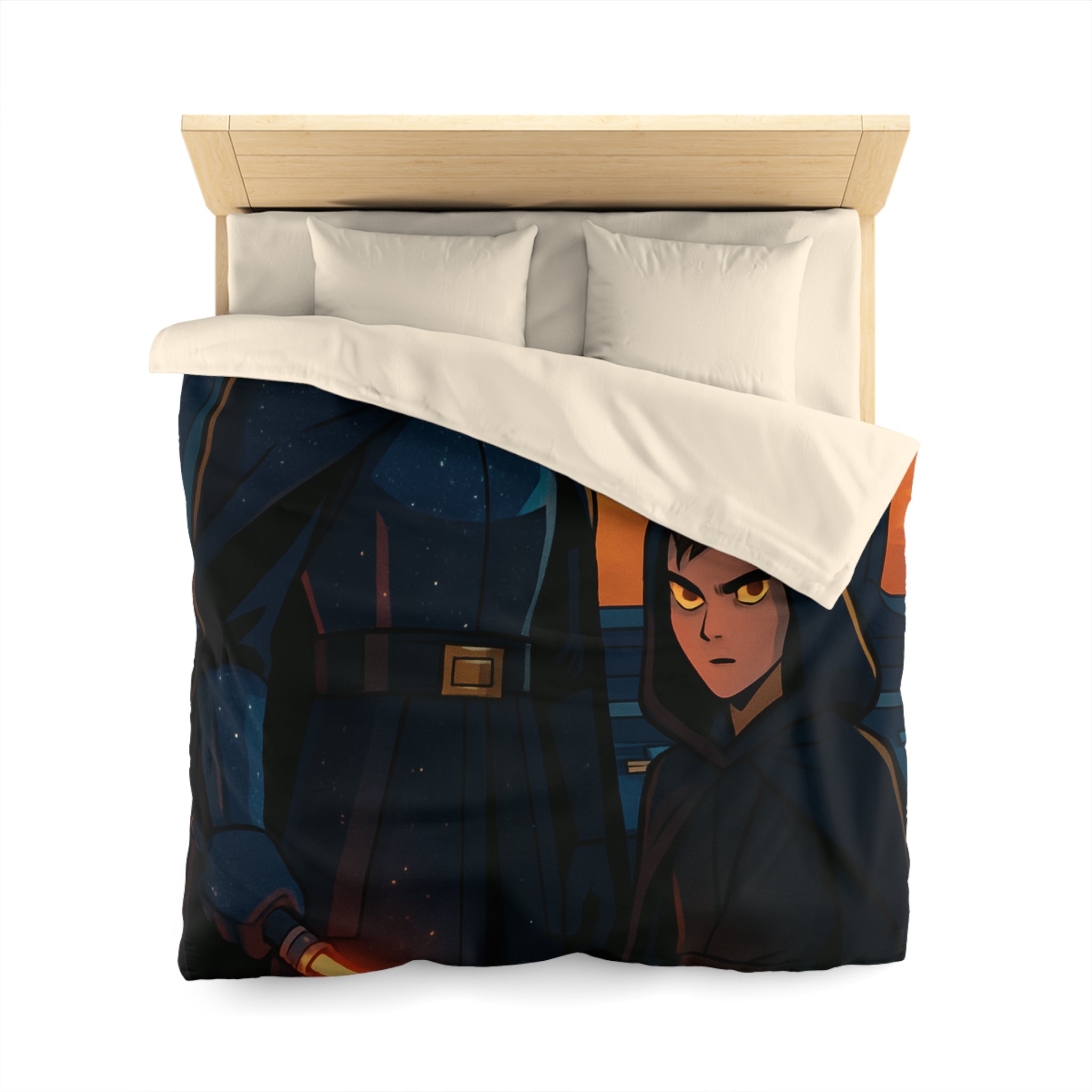 Housse de Couette Microfibre Design Artistique Moderne Décoration Chambre Confort Premium