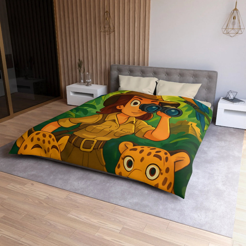 Exploration tropicale avec perroquets et jaguars dans la jungle luxuriante et mystérieuse